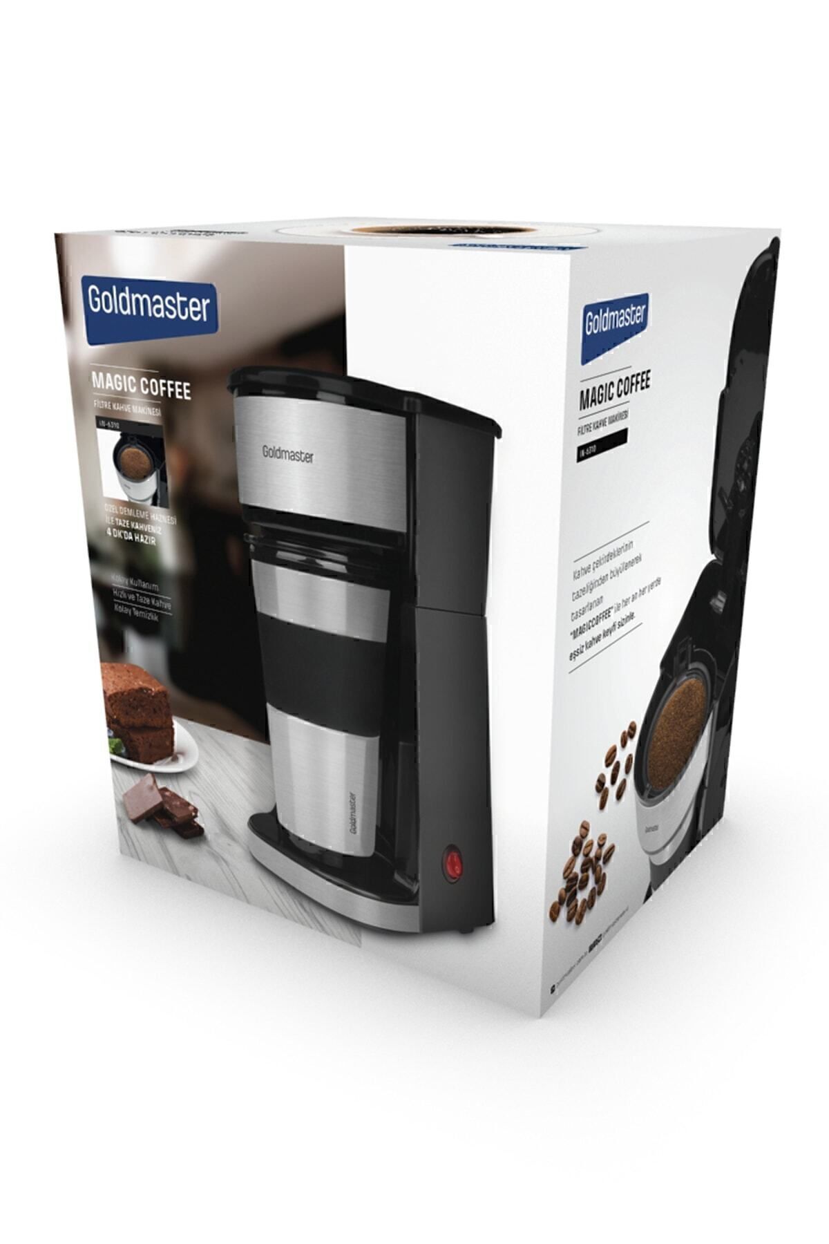 قهوه ساز فیلتری فیلتر شخصی MAGIC COFFEE با فنجان قمقمه IN 6310 اورجینال GoldMaster