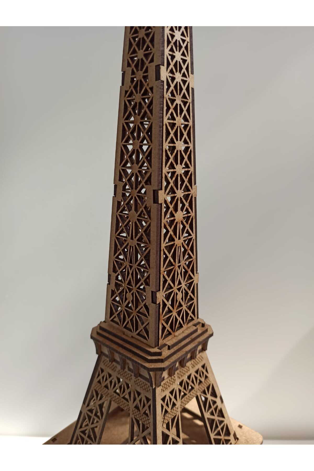 فیگور برج ایفل سه بعدی پازل چوبی مدل از ترکیه Deluxe wood