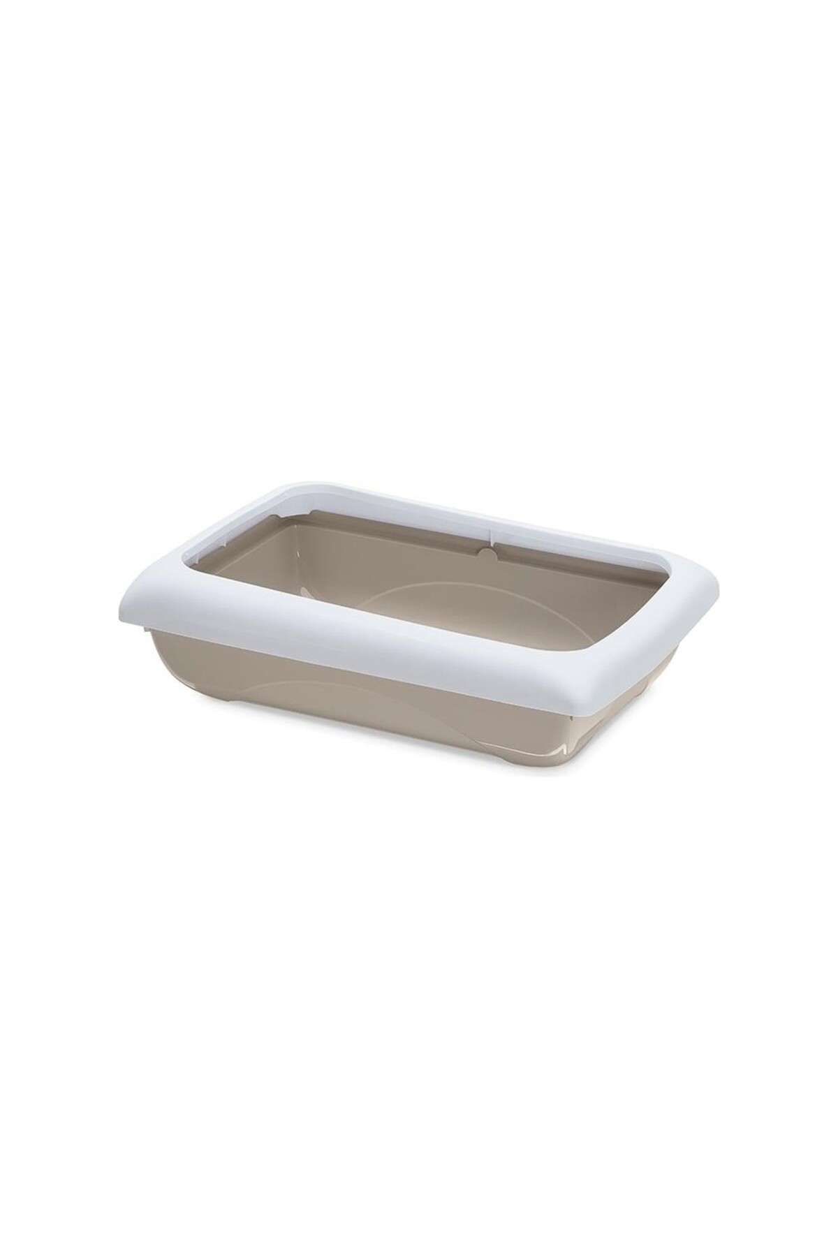 توالت گربه ایماک İmac Duo همراه با بیلچه، بژ و سفید، 59×40×28 سانتی‌متر
