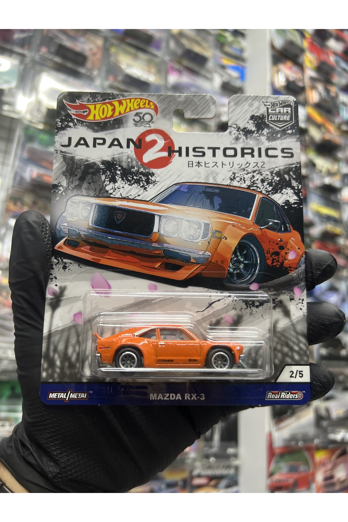 ماشین اسباب بازی مزدا RX 3 تاریخچه 1.64 ژاپن 2 هات ویلز اورجینال HOT WHEELS