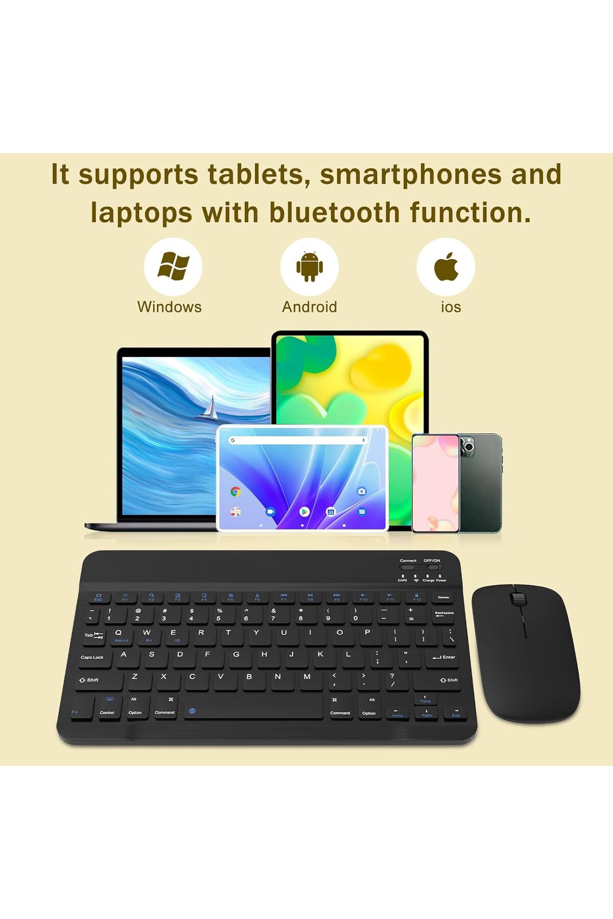 کاور تبلت IPAD 11TH GENERATION A16 10. قاب تاشو سازگار نسل 10.9 + ماوس صفحه کلید بلوتوث قلم قرمز نخل m.tk moveteck