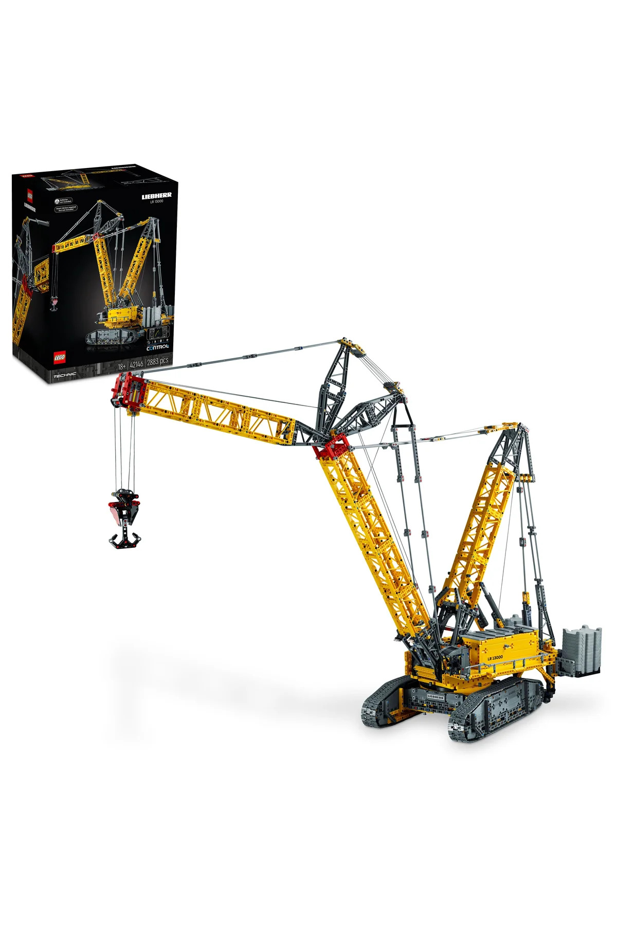 لگو ® تکنیک LIEBHERR CRAWLED CRANE LR 13000 42146 18+ مجموعه مدل 2883 قطعه اورجینال LEGO