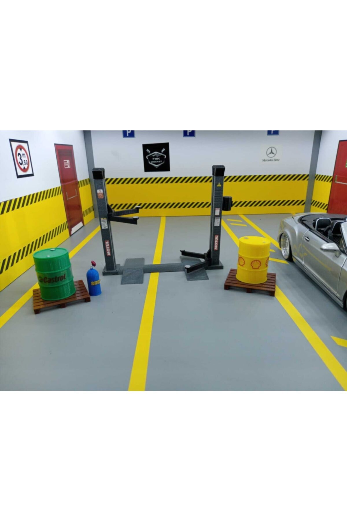 مدل خودرو 1:24 مقیاس دیوراما مجموعه 2 اورجینال FMK HOBBY