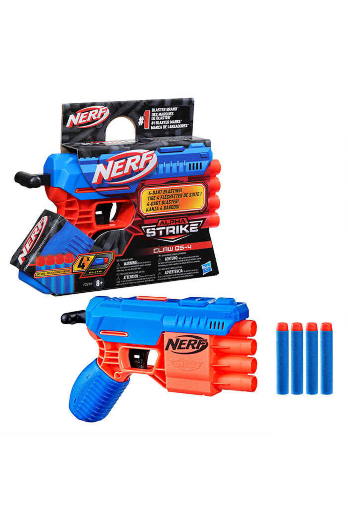 تفنگ های اسباب بازی و آب LISINYA193 NESSIWORLD ALPHA STRIKE CLAW QS 4 BLASTTER نرف اورجینال Nerf