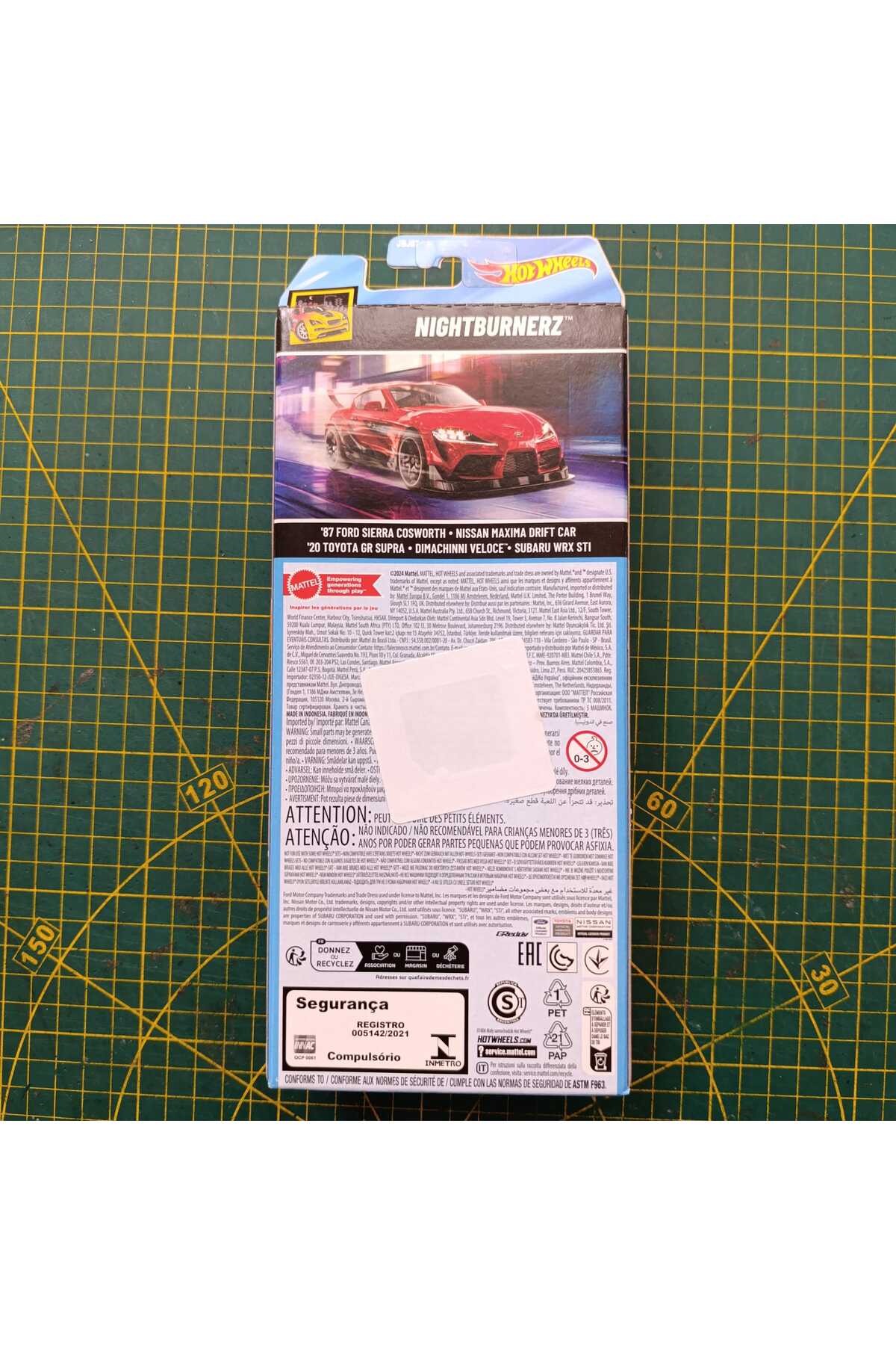 مدل خودرو ست ماشین 5 تکه متل NIGHTBURNERZ SUPRA اورجینال HOT WHEELS