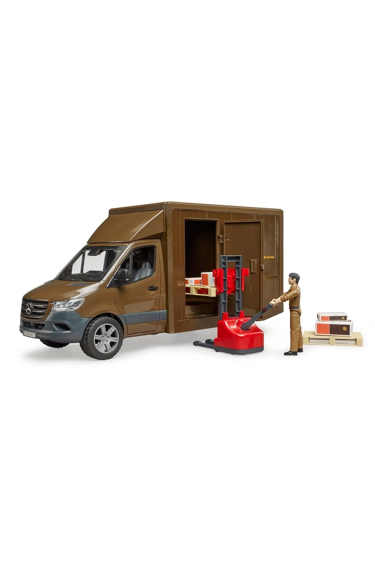ماشین اسباب بازی مرسدس بنز SPRINTER UPS TRANSPALLET وسیله نقلیه باری TOYFEST
