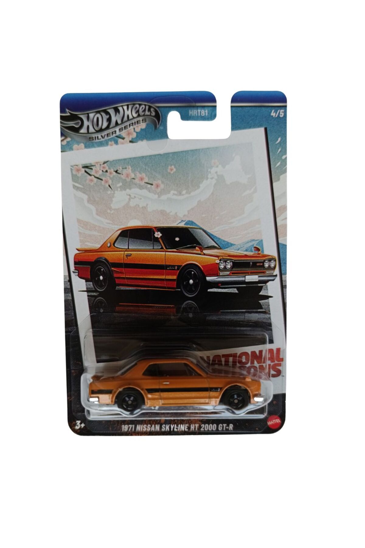 ماشین اسباب بازی نسخه نقره ای 1971 NISSAN SKYLINE HT 2000 GT R از ترکیه HOT WHEELS