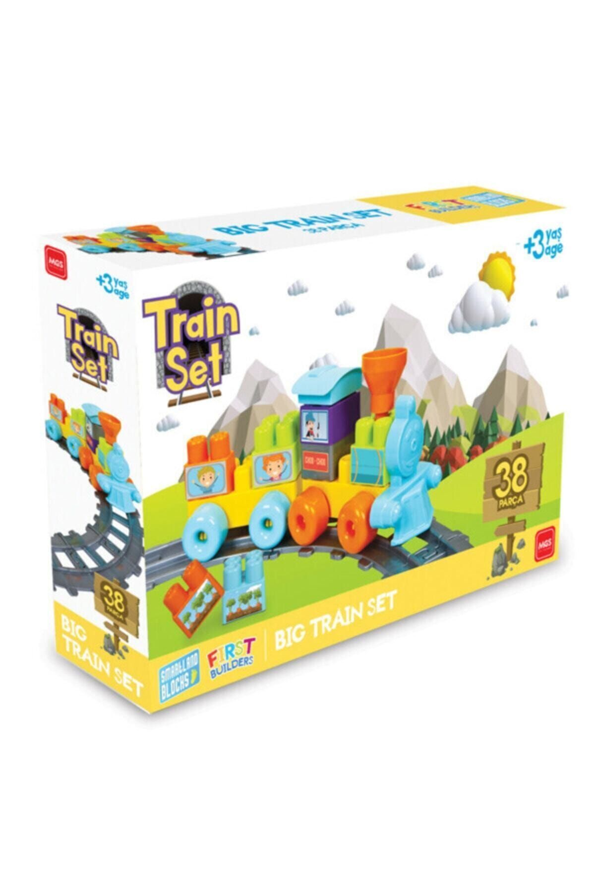 لگو و اسباب بازی های ساخت محور SMARTLAND BLOCKS TRAIN SET BOXED از ترکیه MGS OYUNCAK