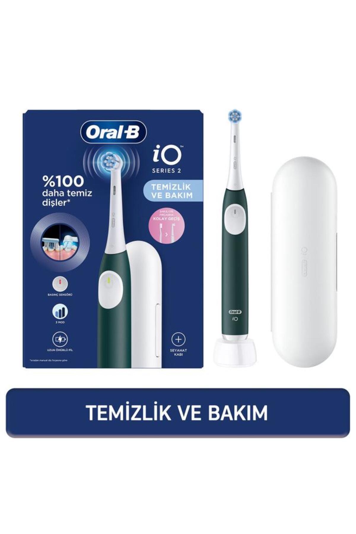 مسواک شارژی برقی جنگل سبز 2 1 سر جعبه مسافرتی اورجینال Oral-B