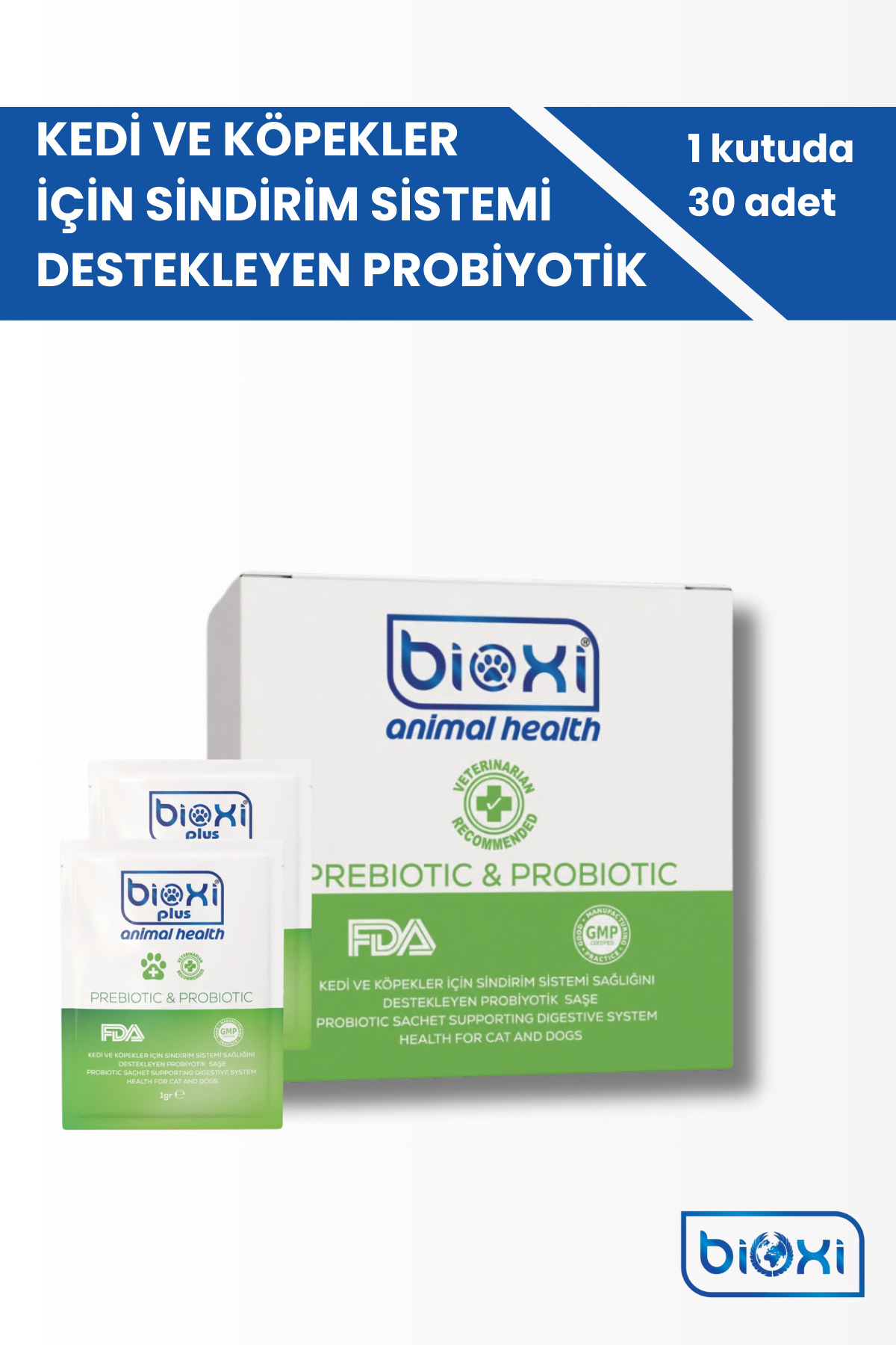 پروبیوتیک و پری‌بیوتیک سگ و گربه بایوکسی Bioxi مدل BXPR01