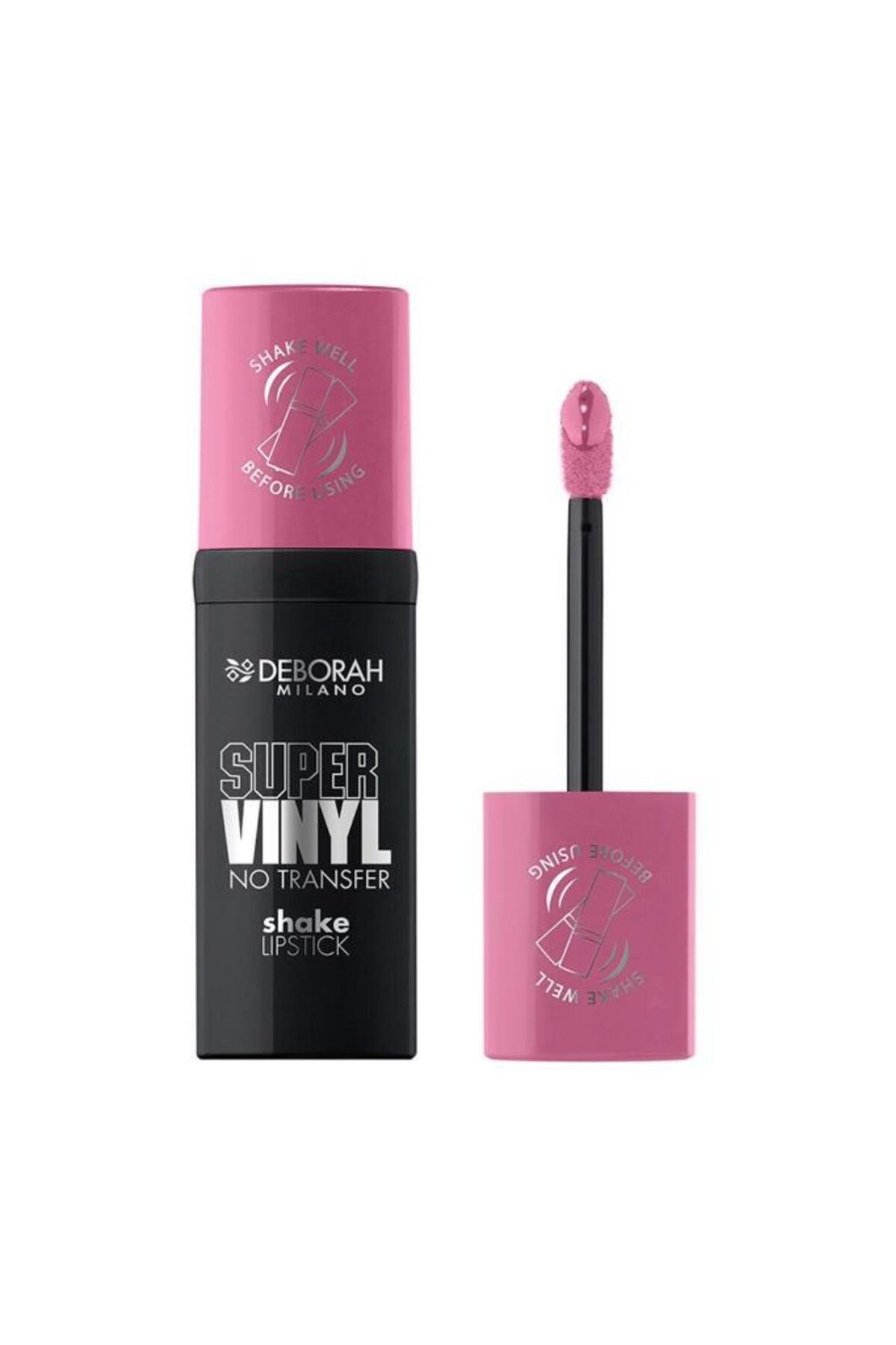 رژ لب مایع دبورا Deborah Milano Super Vinyl Shake شماره 08 صورتی
