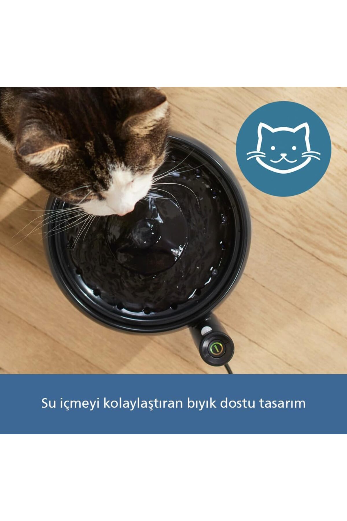 آب‌خوری فواره‌ای هوشمند حیوانات خانگی فیلیپس Philips سری 3000، مدل PAW3210/02، ۲٫۲ لیتر 2.2L