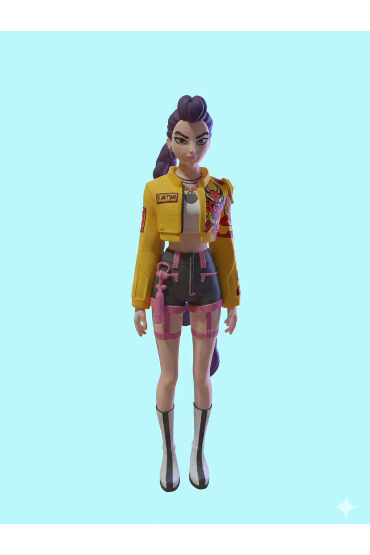 فیگور KPOP DEMON HUNTERS STYLE RUMI – شکل قابل نقاشی از ترکیه deep3d