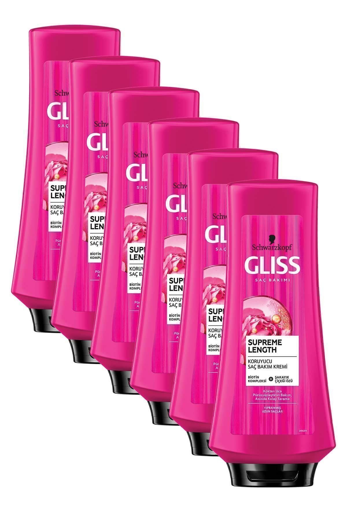 Gliss کرم موی ویژه موهای بلند Supreme Length 360 میلی لیتر 6 عددی