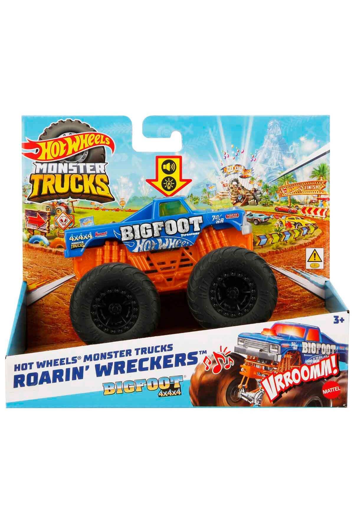 ماشین اسباب بازی MONSTER TRUCKS ROARING CARS SERIES HDX60 BIG FOOT HMM53 از ترکیه HOT WHEELS