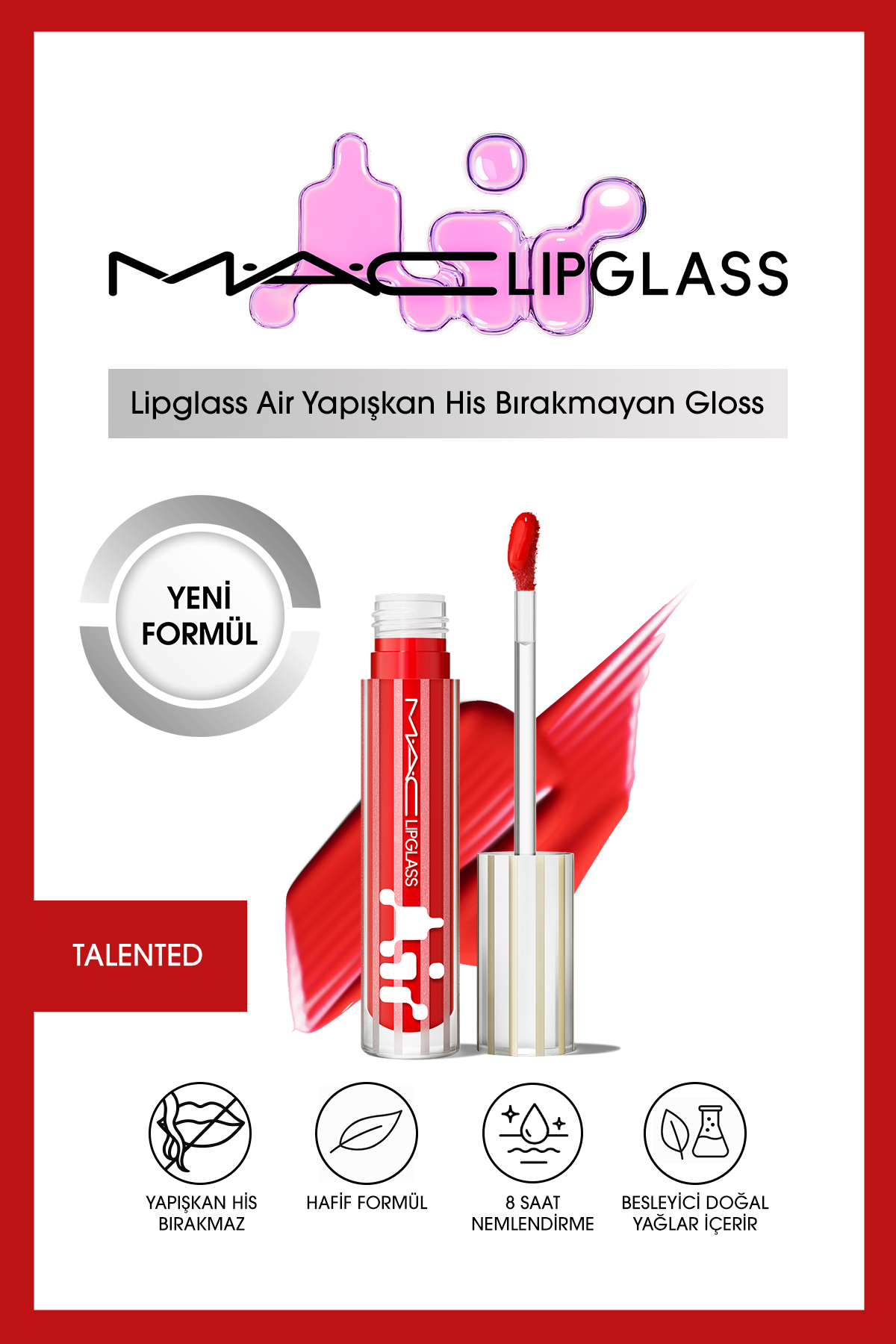 براق کننده لب هوای رژ با استعداد Mac