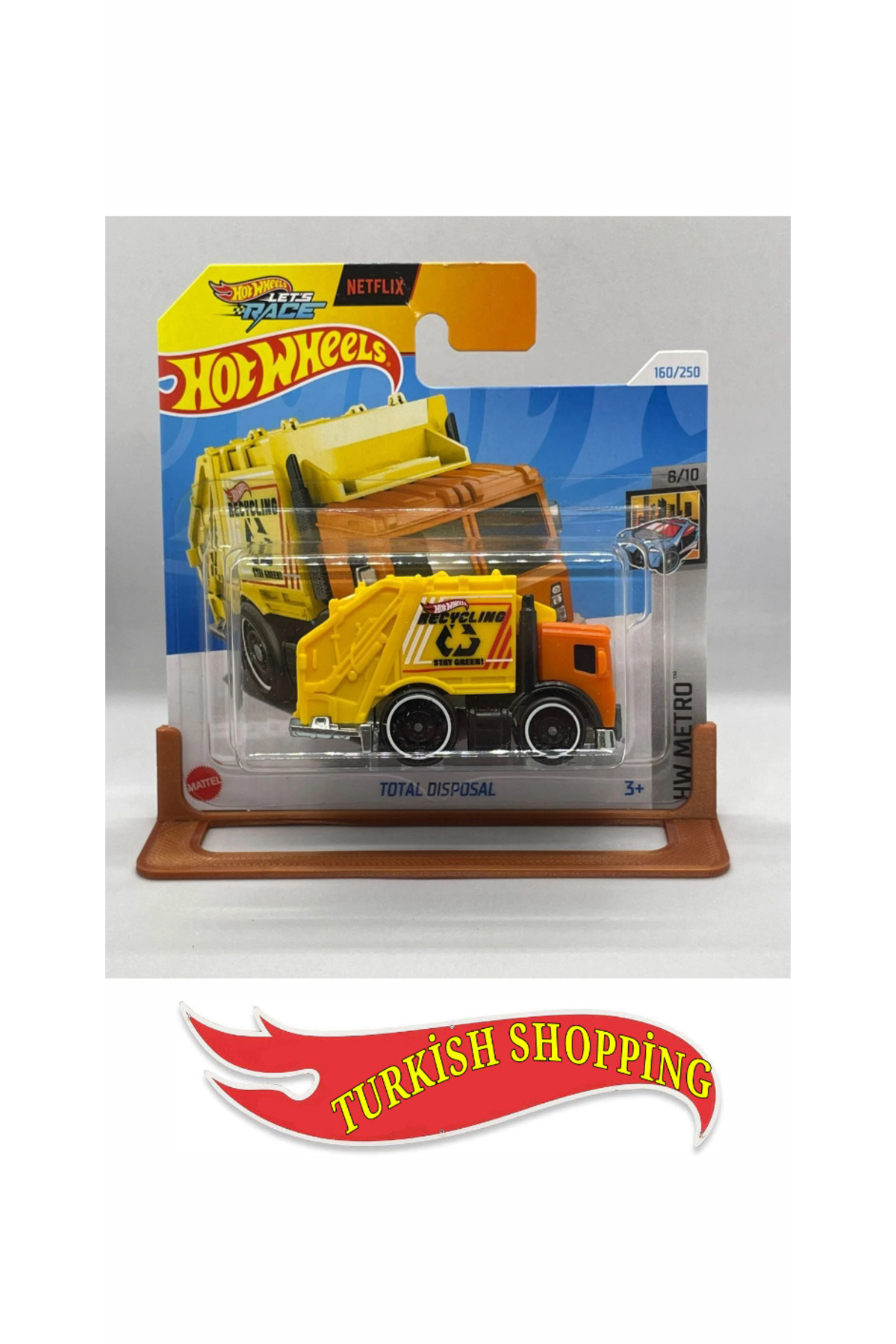 ماشین اسباب بازی 1 64 مقیاس کامیون زباله دفع کل HOT WHEELS