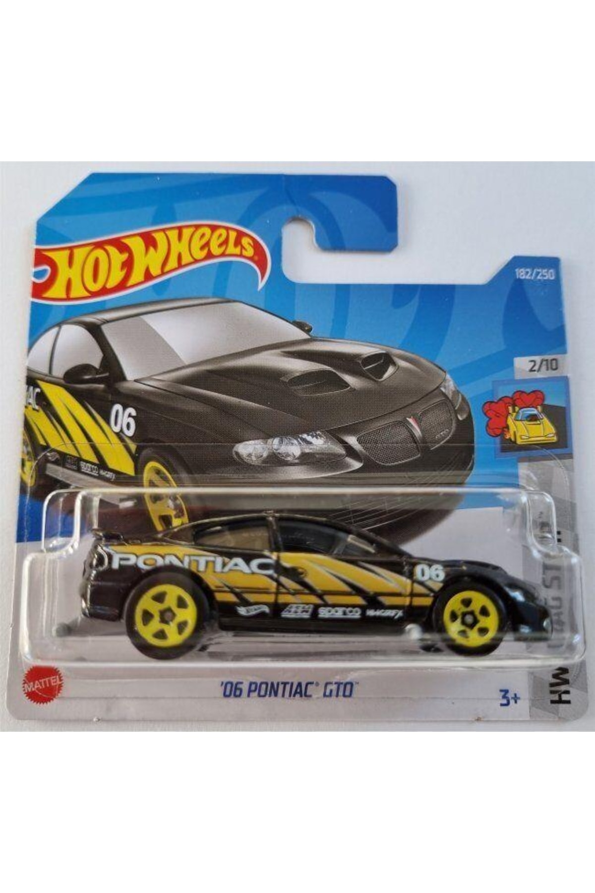 ماشین اسباب بازی SINGLE CARS 06 PONTIAC GTO HCX70 هات ویلز اورجینال HOT WHEELS