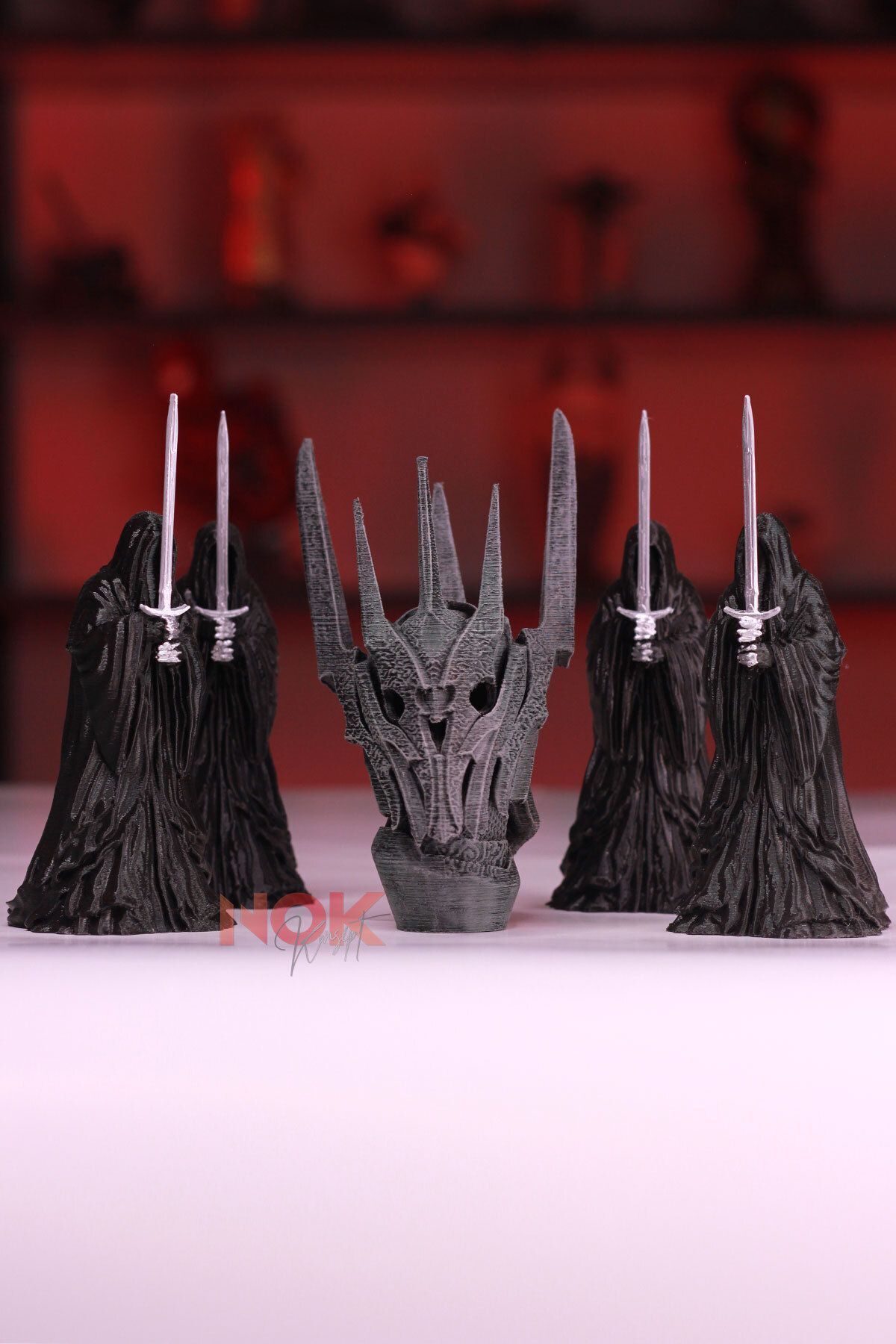 فیگور ارباب حلقه ها SAURON NAZGUL مجموعه ۵ عددی اورجینال GÜRCÜ 3D