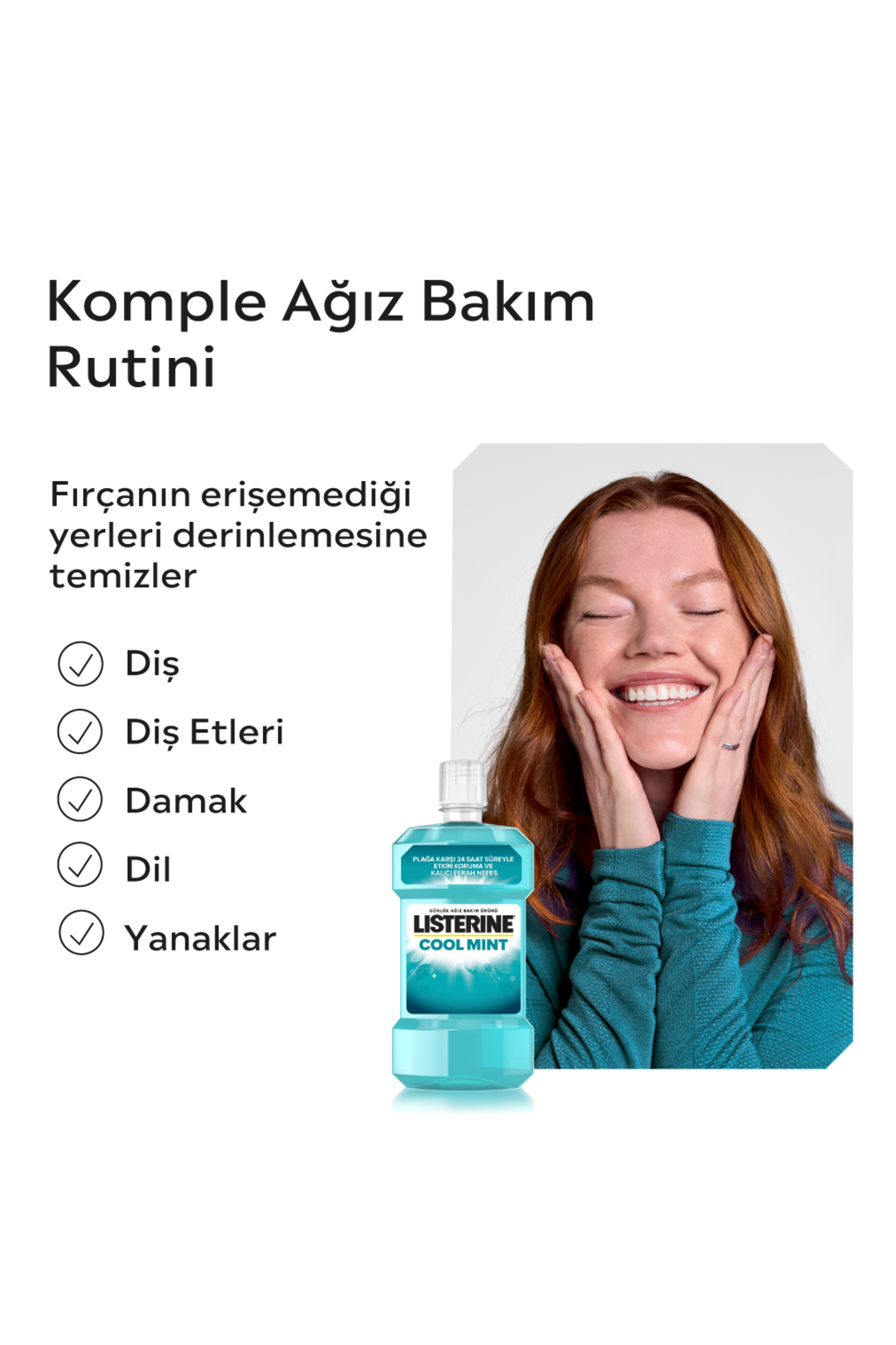 دهان شویه خنک کننده 500 میلی لیتری با طعم نعناع Listerine