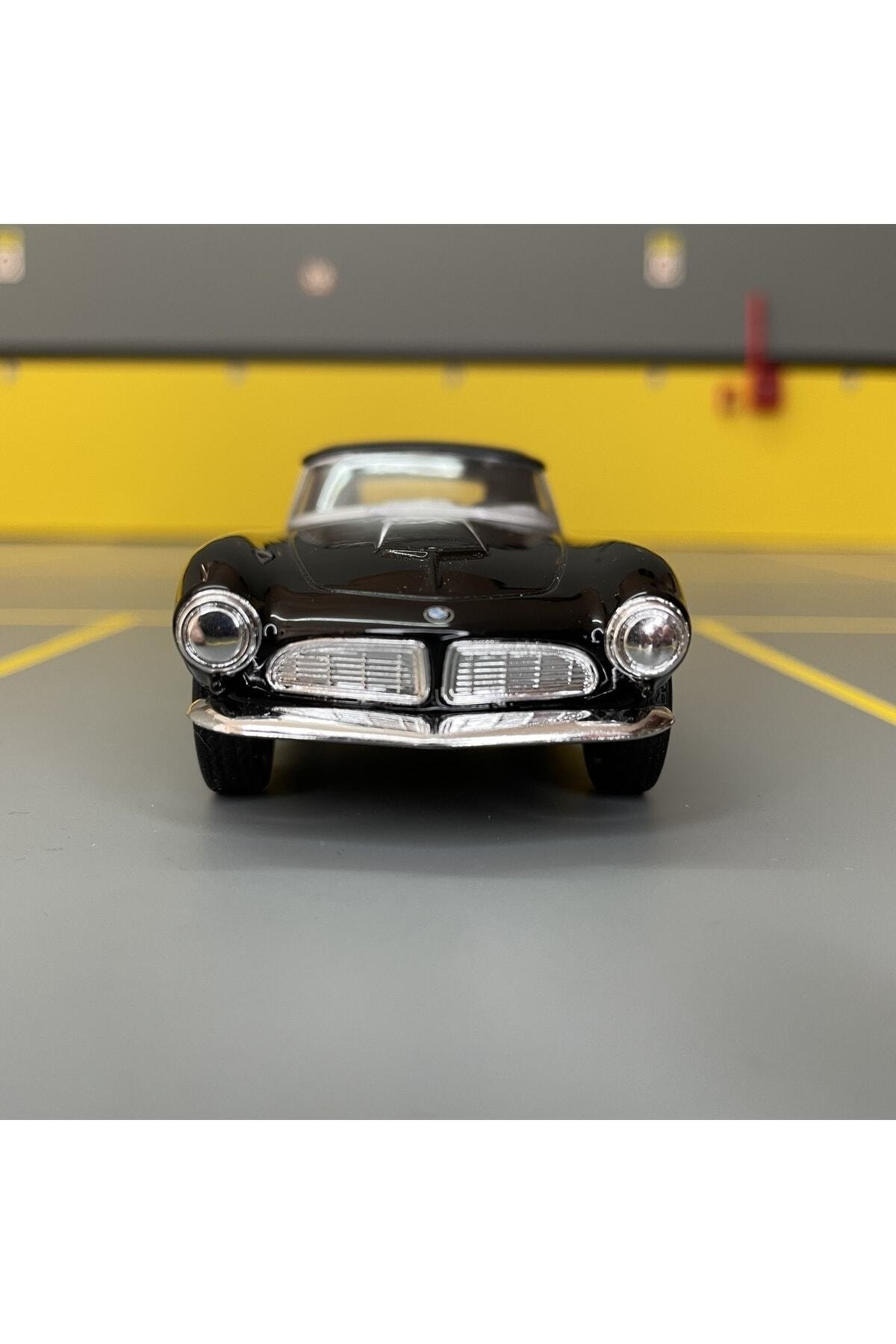 مدل خودرو BMW 507 1956 1 36 SCALE C&amp;C MODEL GARAGE PULL DROP DIECAST METAL TOY CAR اورجینال WELLY