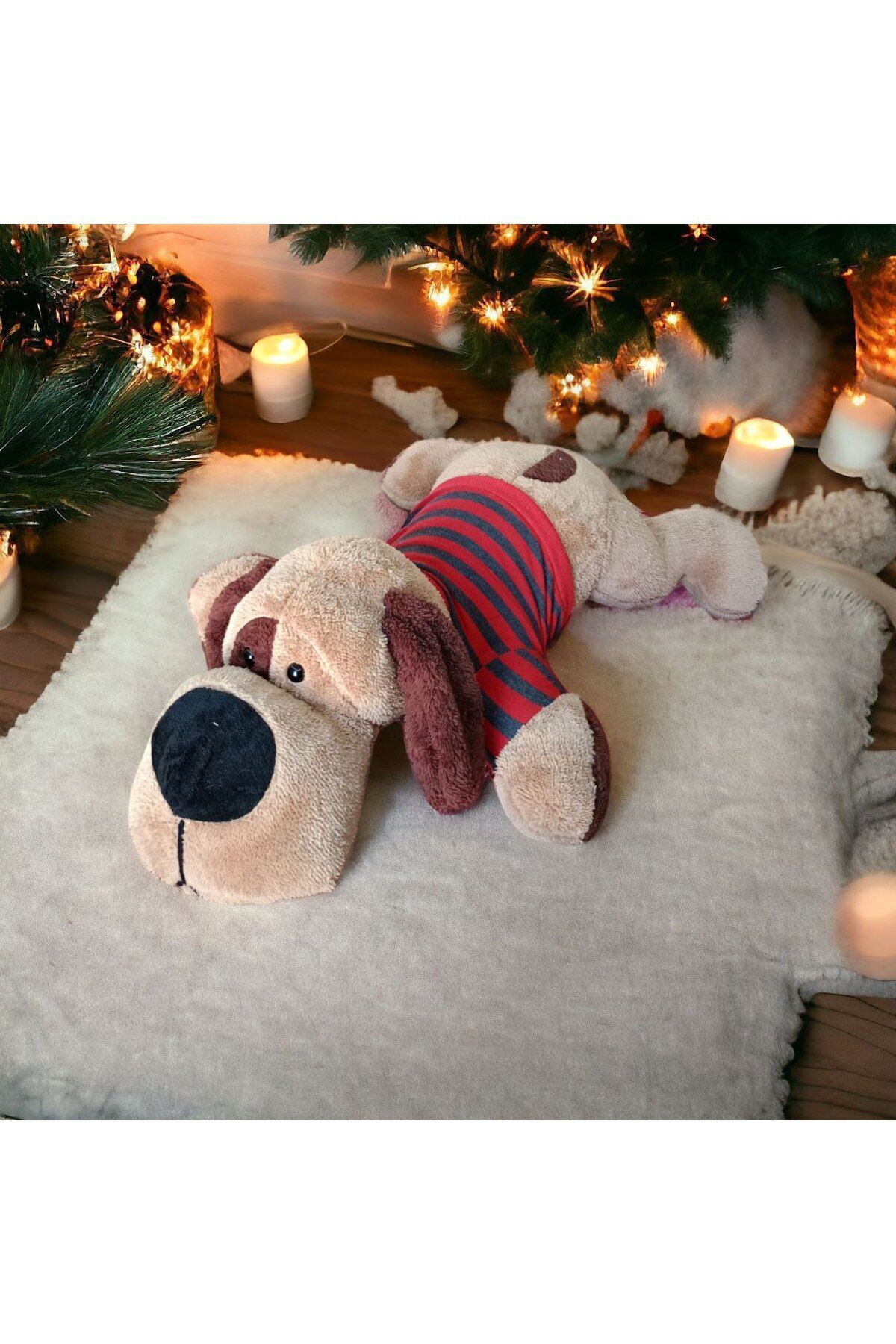 اسباب بازی های پشمی MELLITO TOYZZ 75 سانتی متری SLEEPY DOG PLUSH TOY SLEEPING COMPANION T SHIRT بالش از ترکیه Mellito