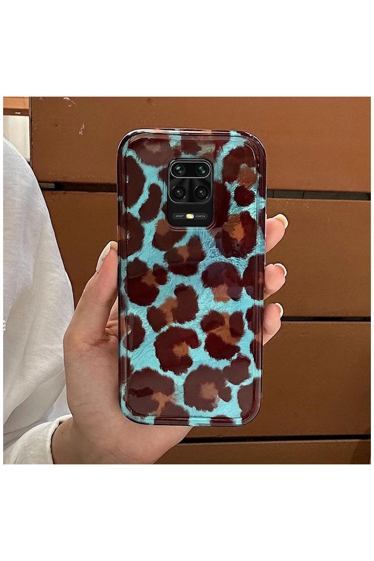 کاور و قاب سازگار با ردمی نوت 9 شیائومی سیلیکونی ZEBANA LUXE LEOPARD قهوه ای اورجینال Zebana