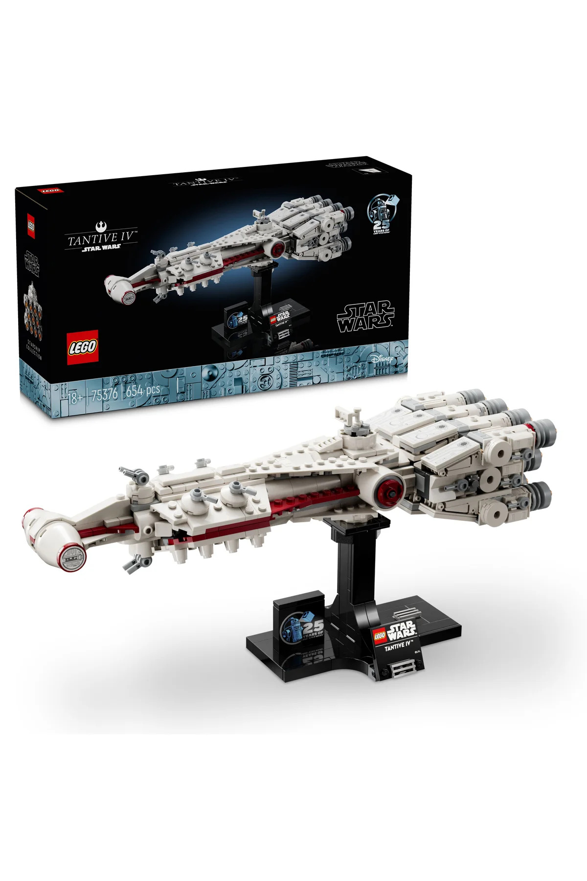 لگو و اسباب بازی های ساخت محور ® STAR WARS™ TANTIVE IV™ 75376 مجموعه ساختمانی مدل STARSHIP کلکسیونی برای بزرگسالان 654P اورجینال LEGO