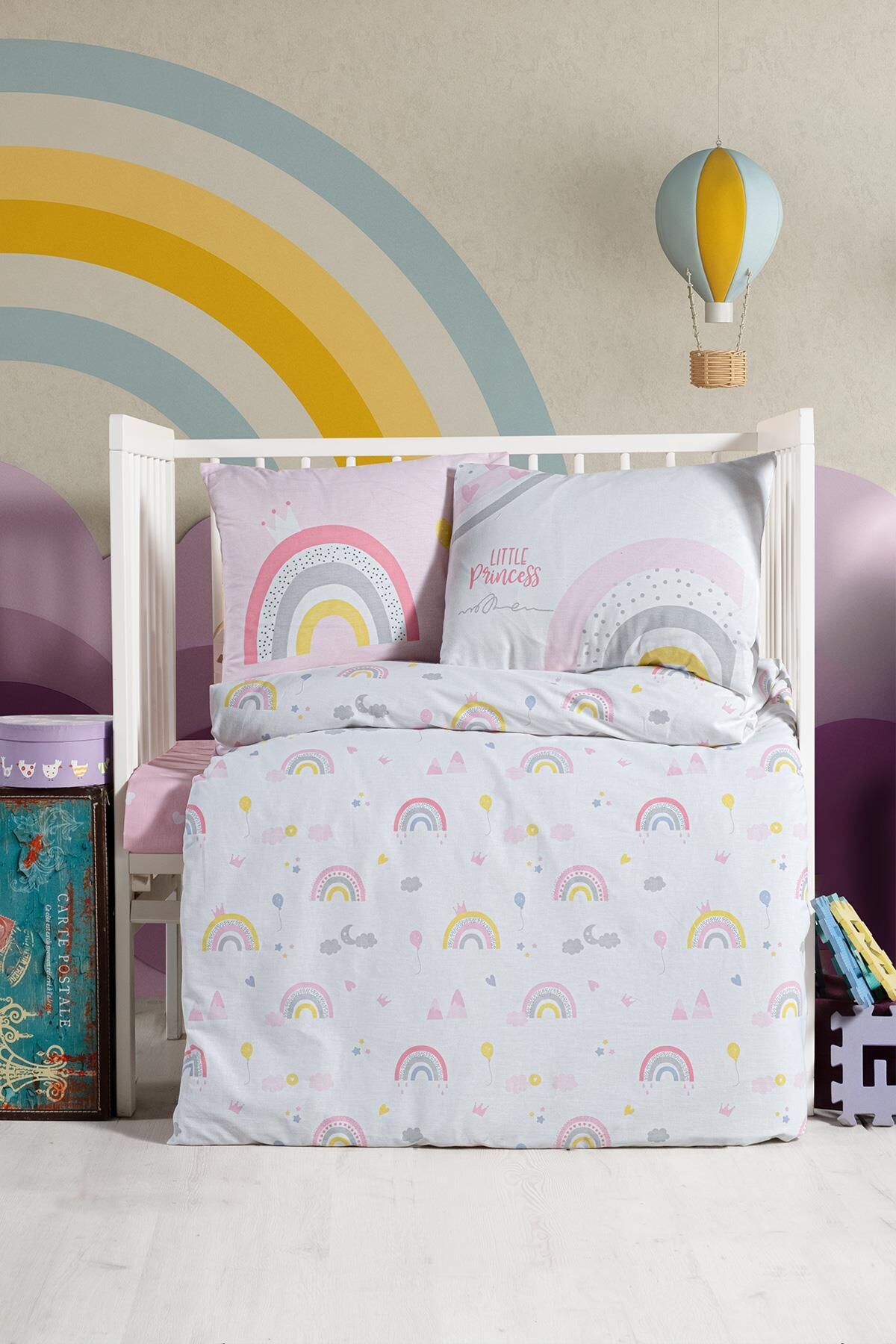 عروسک های اسباب بازی و لوازم جانبی ست روتختی بچه گانه KANZ RANFORCE KNZ 001 RAINBOW Budi