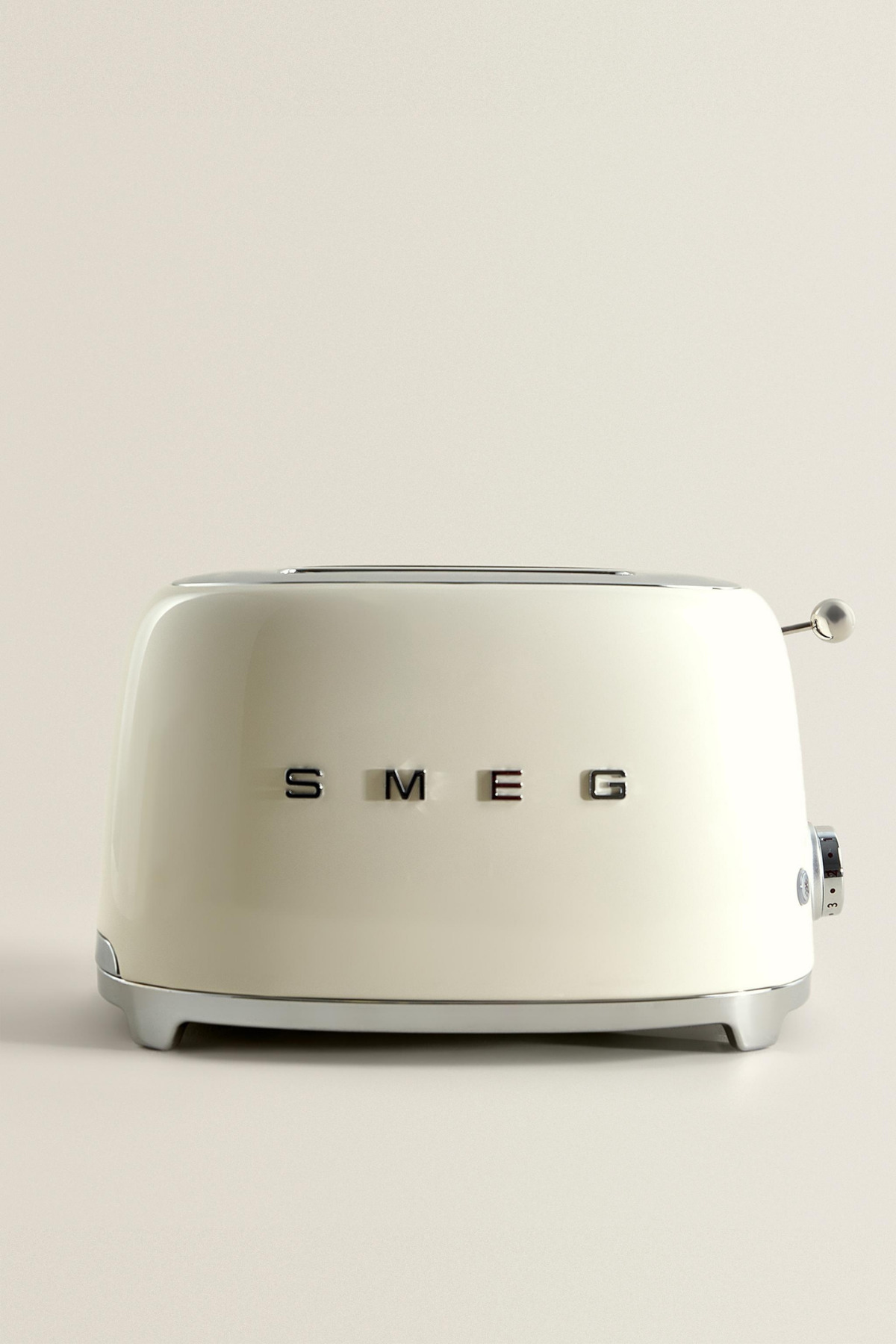 توستر کرم یکپارچهسازی با سیستمعامل سبک دهه 50 2X1 TSF01CREU اورجینال Smeg