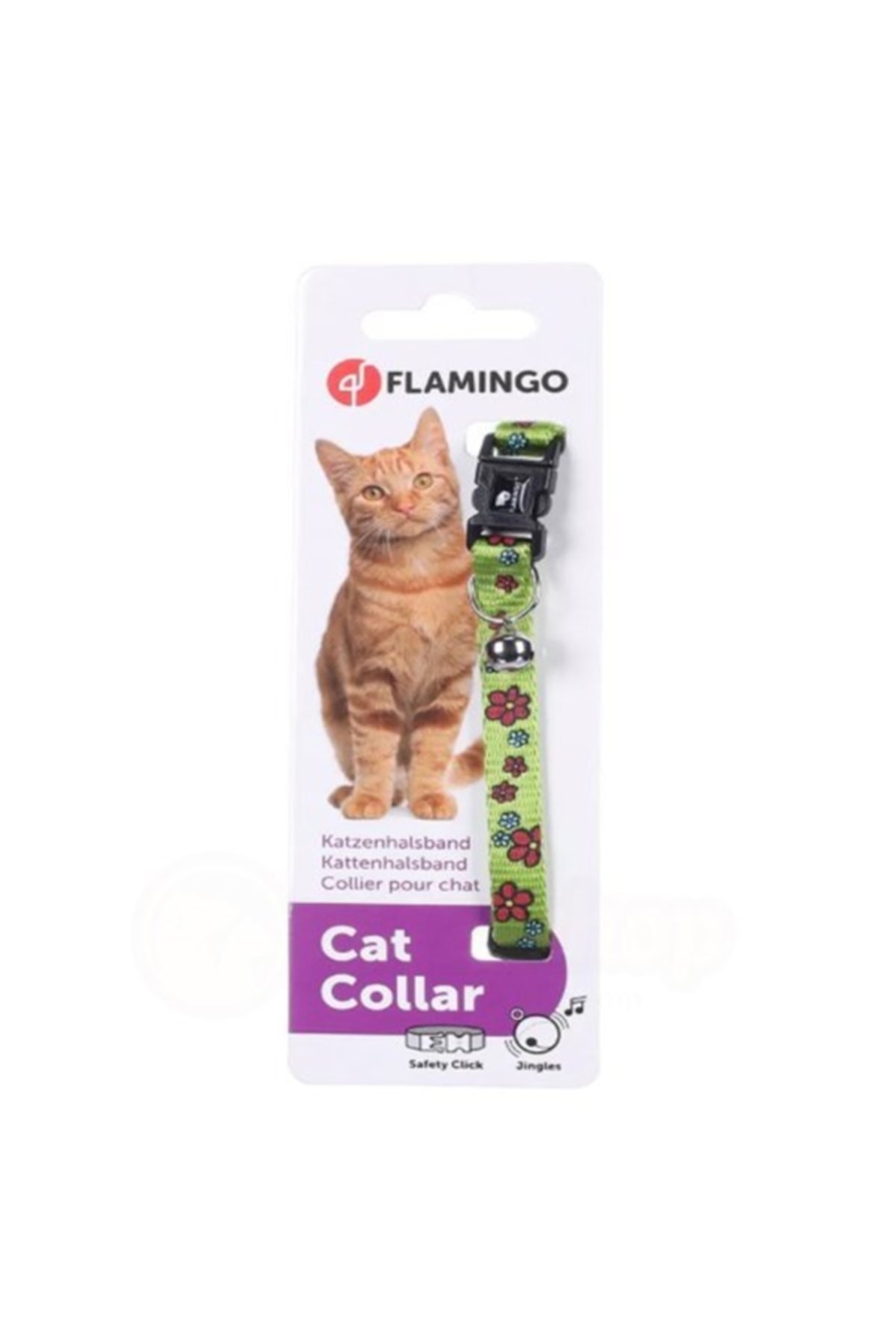 قلاده گردنی گل‌دار گربه فلامینگو Flamingo، ۳۰ سانتی‌متر