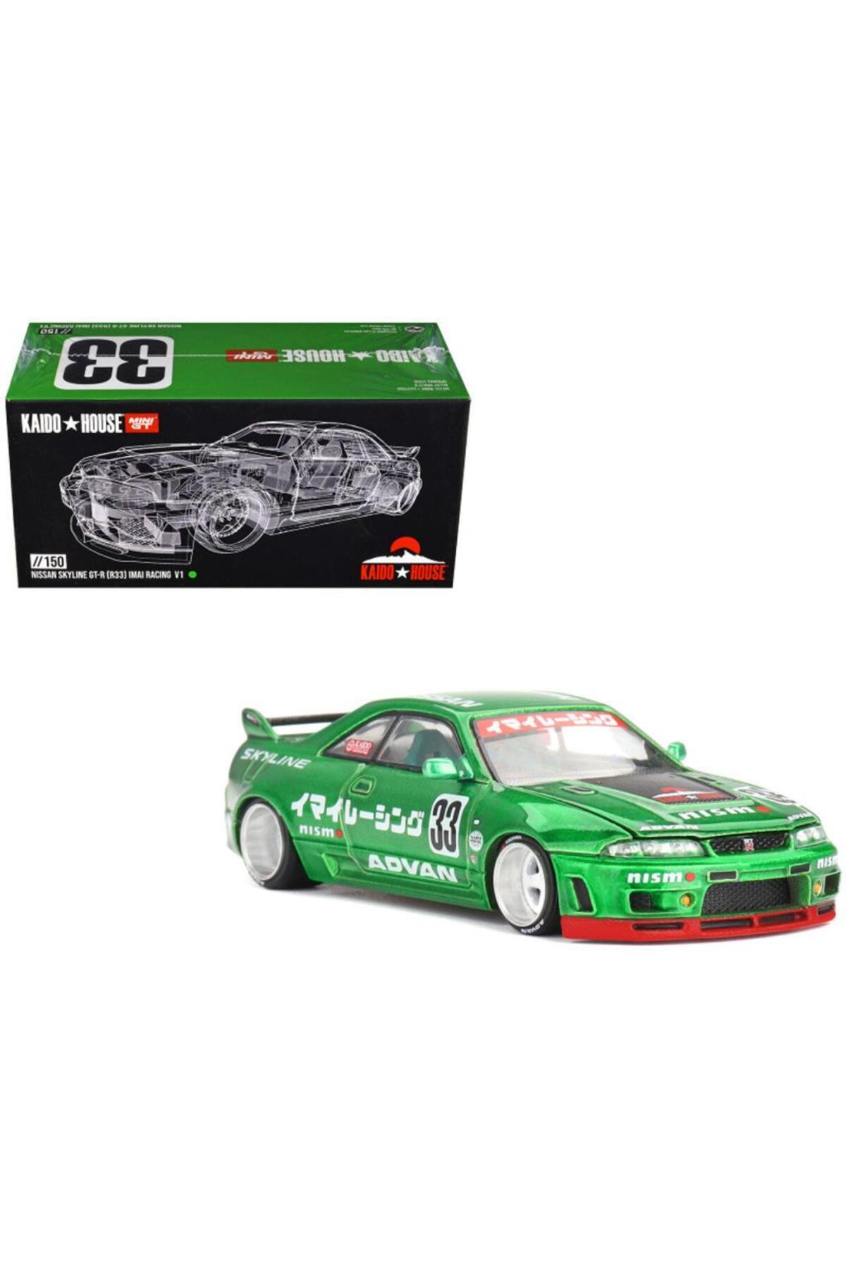 مدل خودرو 150 NISSAN SKYLINE GT R R33 IMAI RACING V1 MODEL CAR اورجینال mini gt