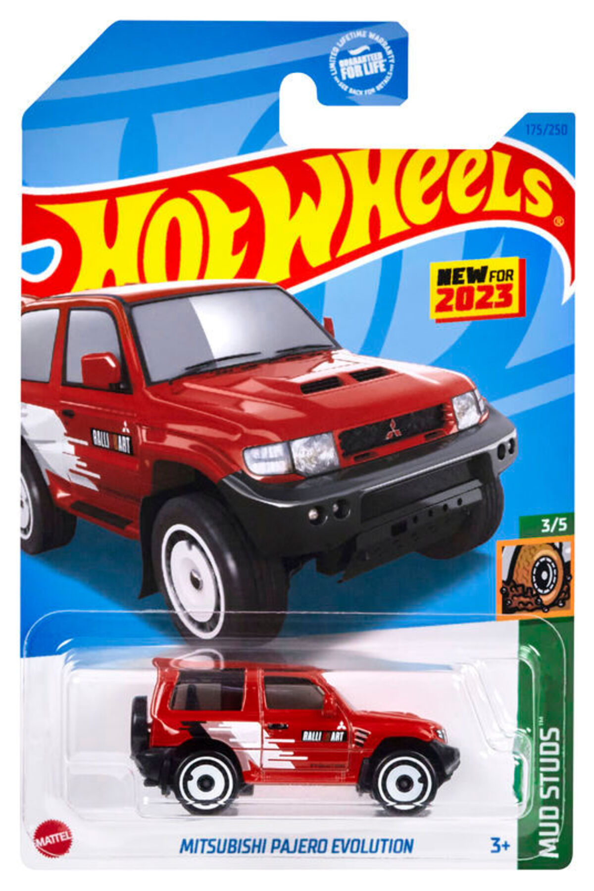 ماشین اسباب بازی SINGES MITSUBISHI PAJERO EVOLUTION HKG47 هات ویلز اورجینال HOT WHEELS