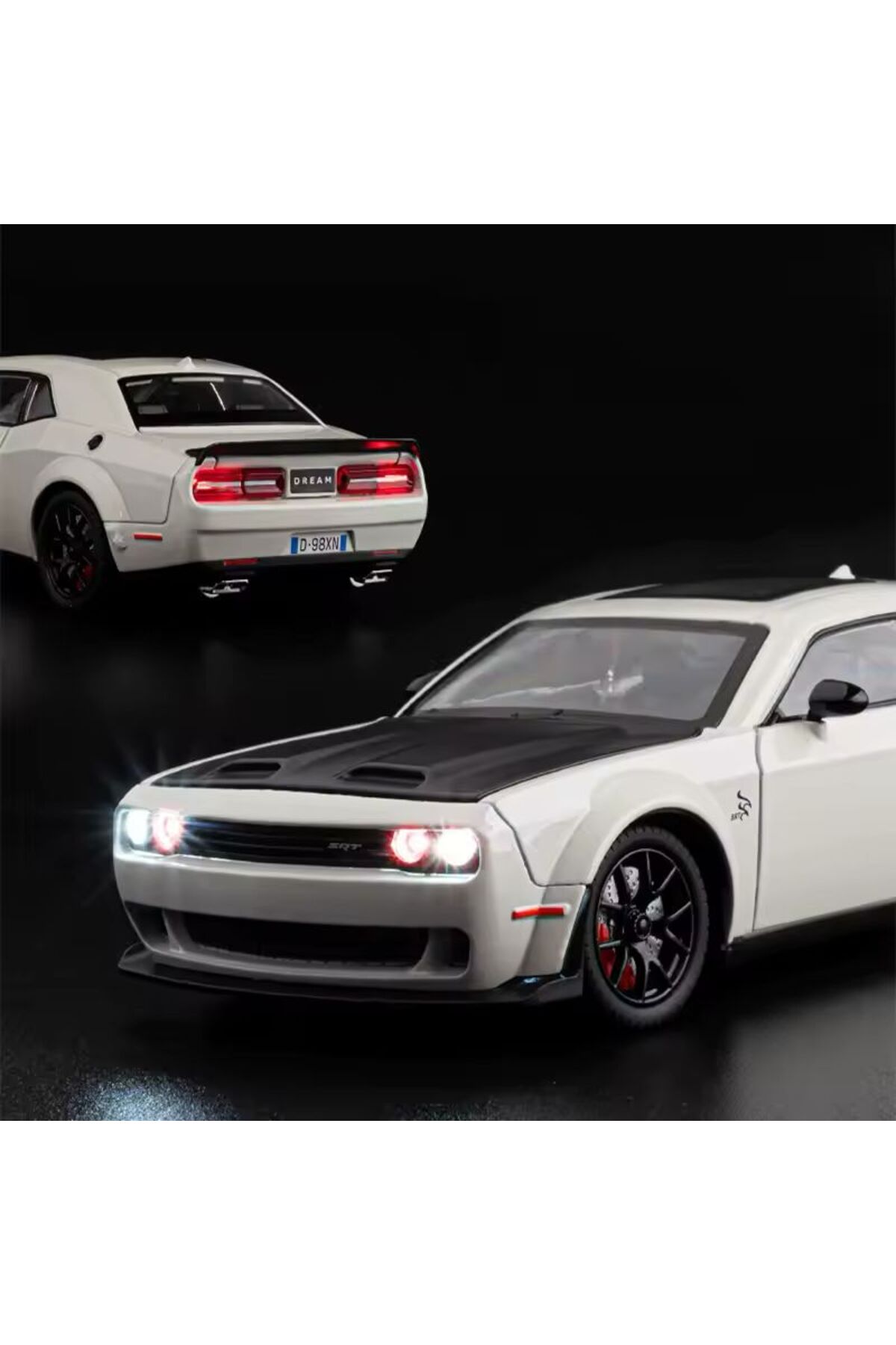 مدل خودرو DODGE CHALLENGER SRT سفید 1:24 DIECAST MODEL CAR ماشین کلکسیونی اورجینال SECTOYS