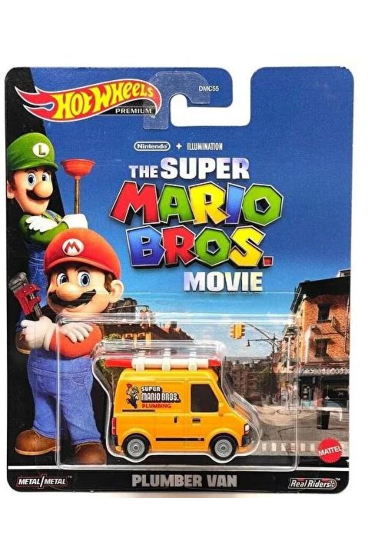 ماشین اسباب بازی فیلم ممتاز THE SUPER MARIO BROS. PLUMBER VAN HKC19 HOT WHEELS