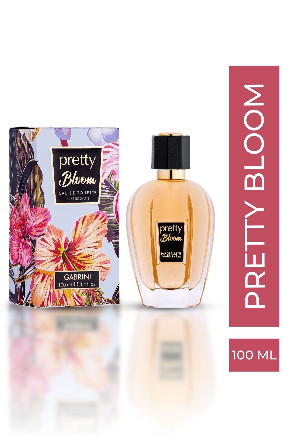 عطر زنانه PRETTY BLOOM ادوتویلت 100ML Gabrini