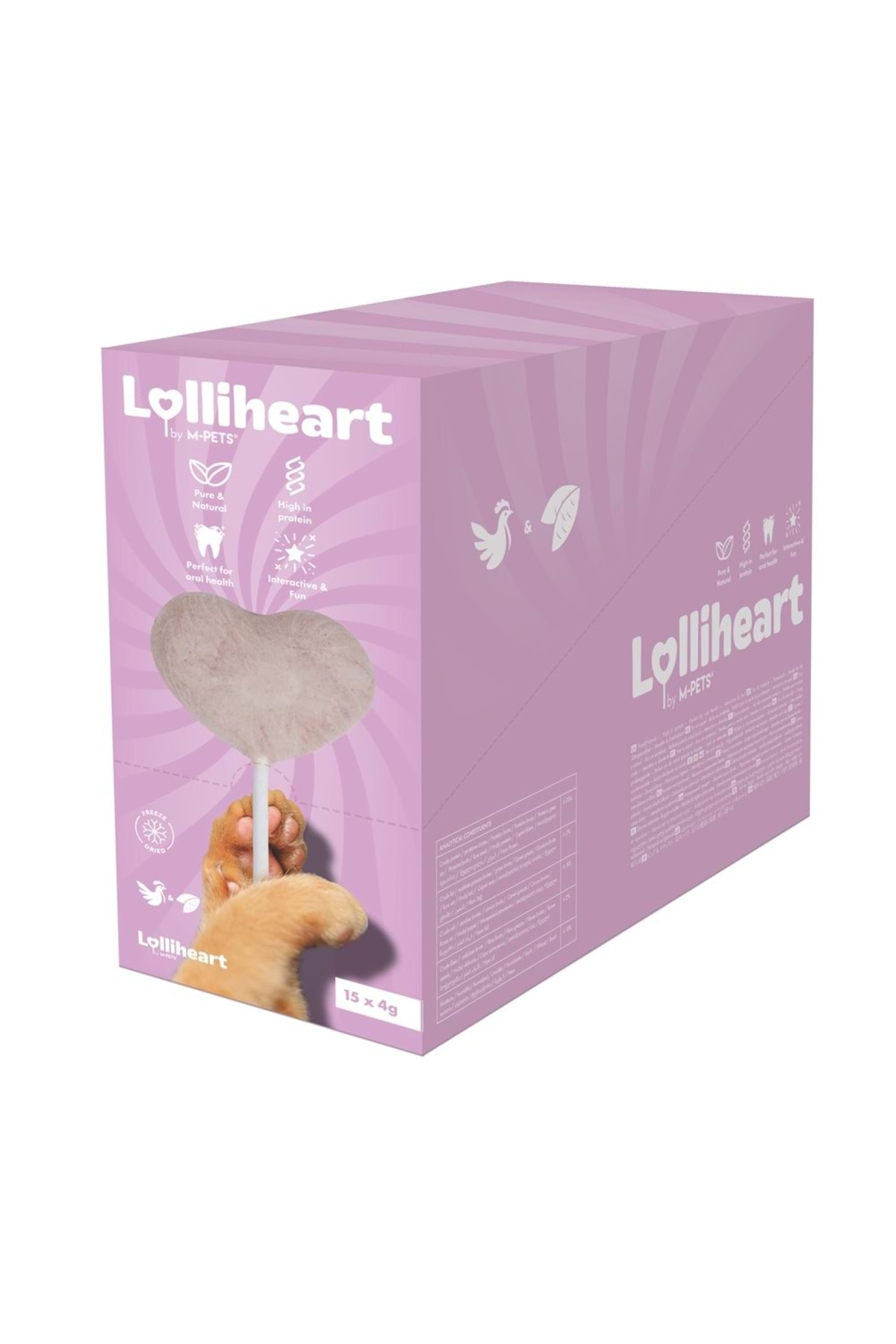 تشویقی گربه با سیب‌زمینی بنفش، سری Lolliheart ام‌پتس M-PETS، ۱۵ عددی 4GR