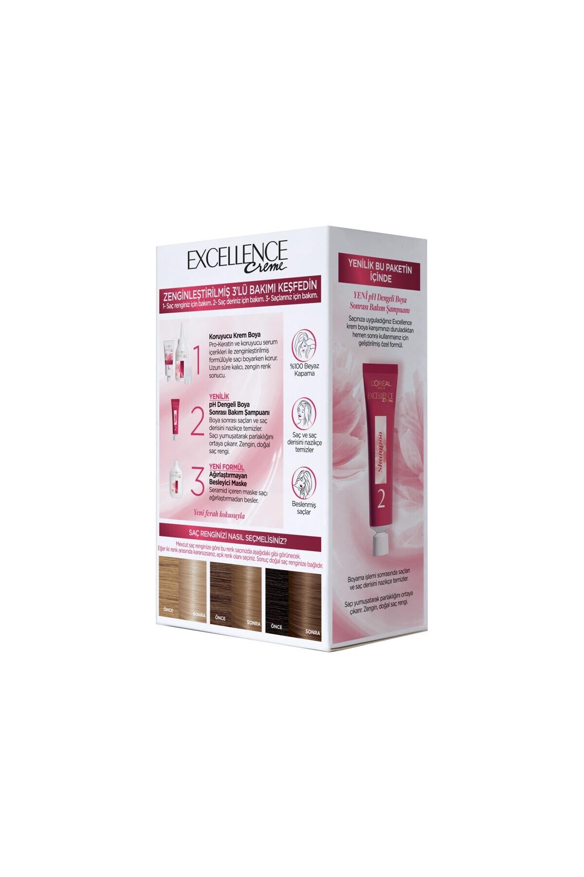 رنگ مو مردانه و زنانه EXCELLENCE IMEDIA EXCEL 9.1 آمیزی موی خاکستر زرد L'Oreal Paris