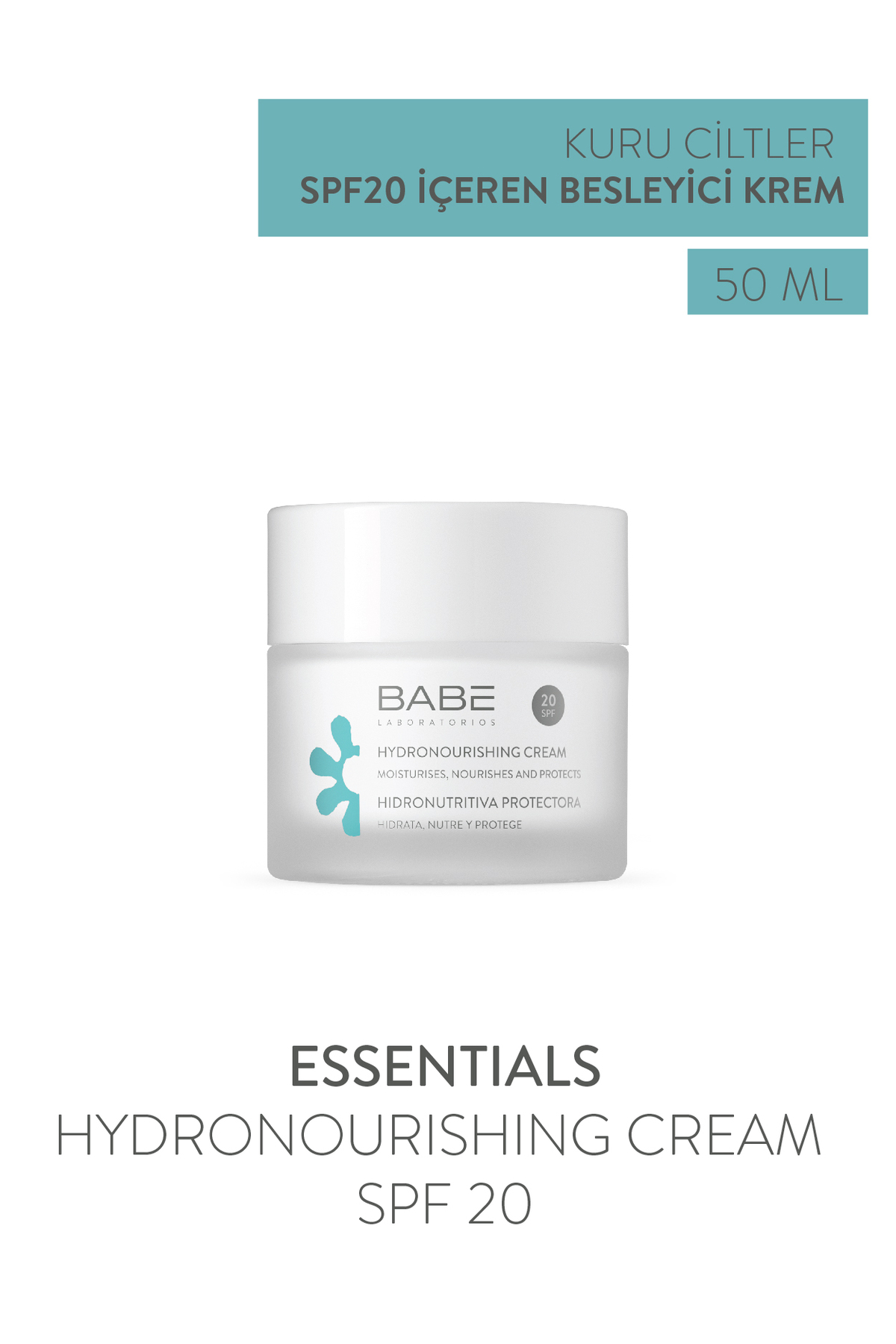 کرم صورت مرطوب کننده بیب SPF 20 50 میل Babe Laboratorios