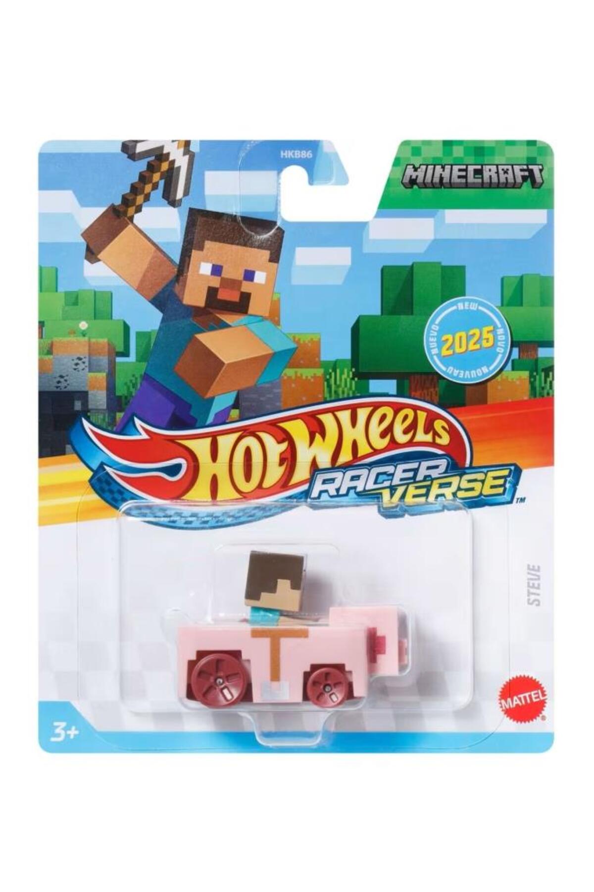 ماشین اسباب بازی MINECRAFT RACERVERSE STEVE JCV85 هات ویلز اورجینال HOT WHEELS