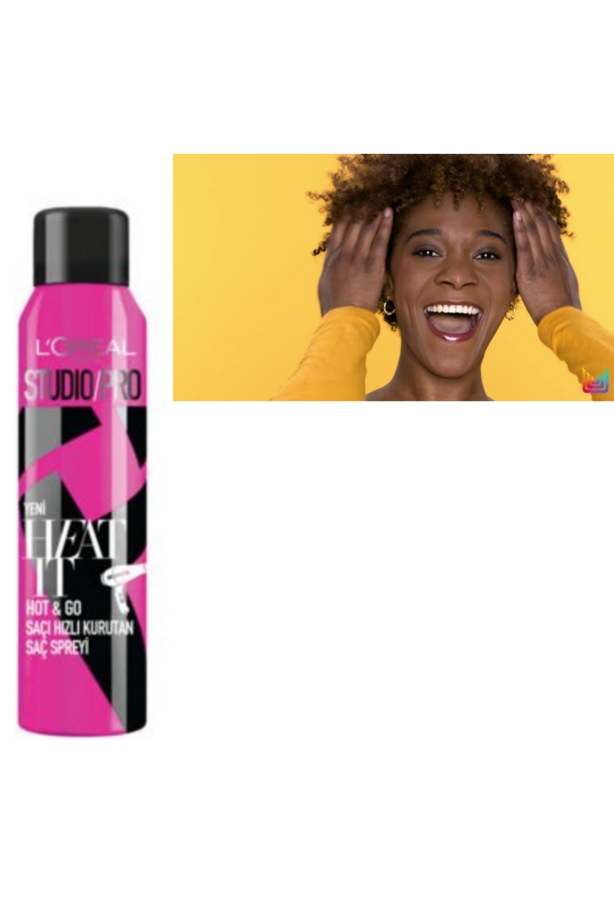 اسپری مو LOREAL PARIS STUDIO PRO HOT AND GO FAST BLOW DRYER SPRAY 150ML L'Oreal Paris