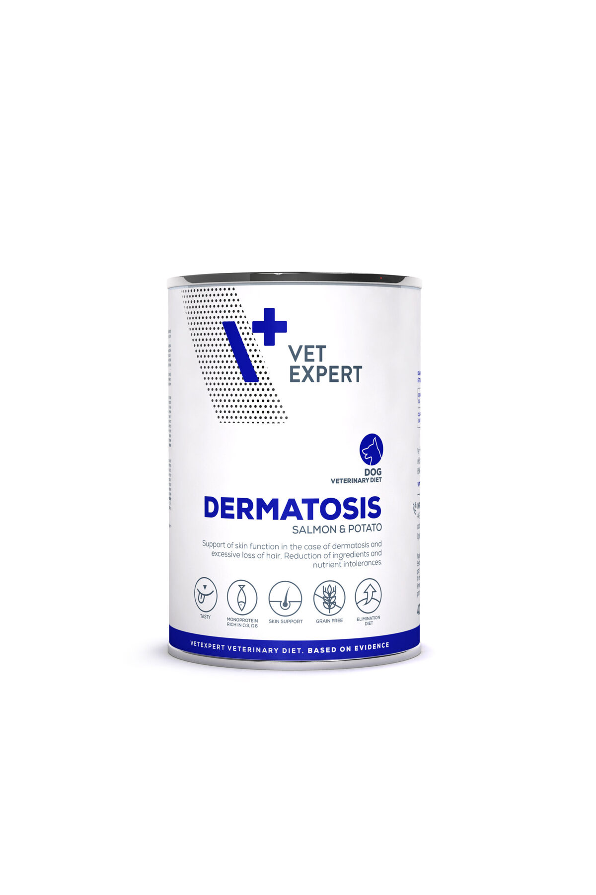 غذای مرطوب سگ وِت اکسپرت وت اکسپرت vet expert Dermatosis (Somon&Patates)، سالمون و سیب‌زمینی، ۴۰۰ گرم