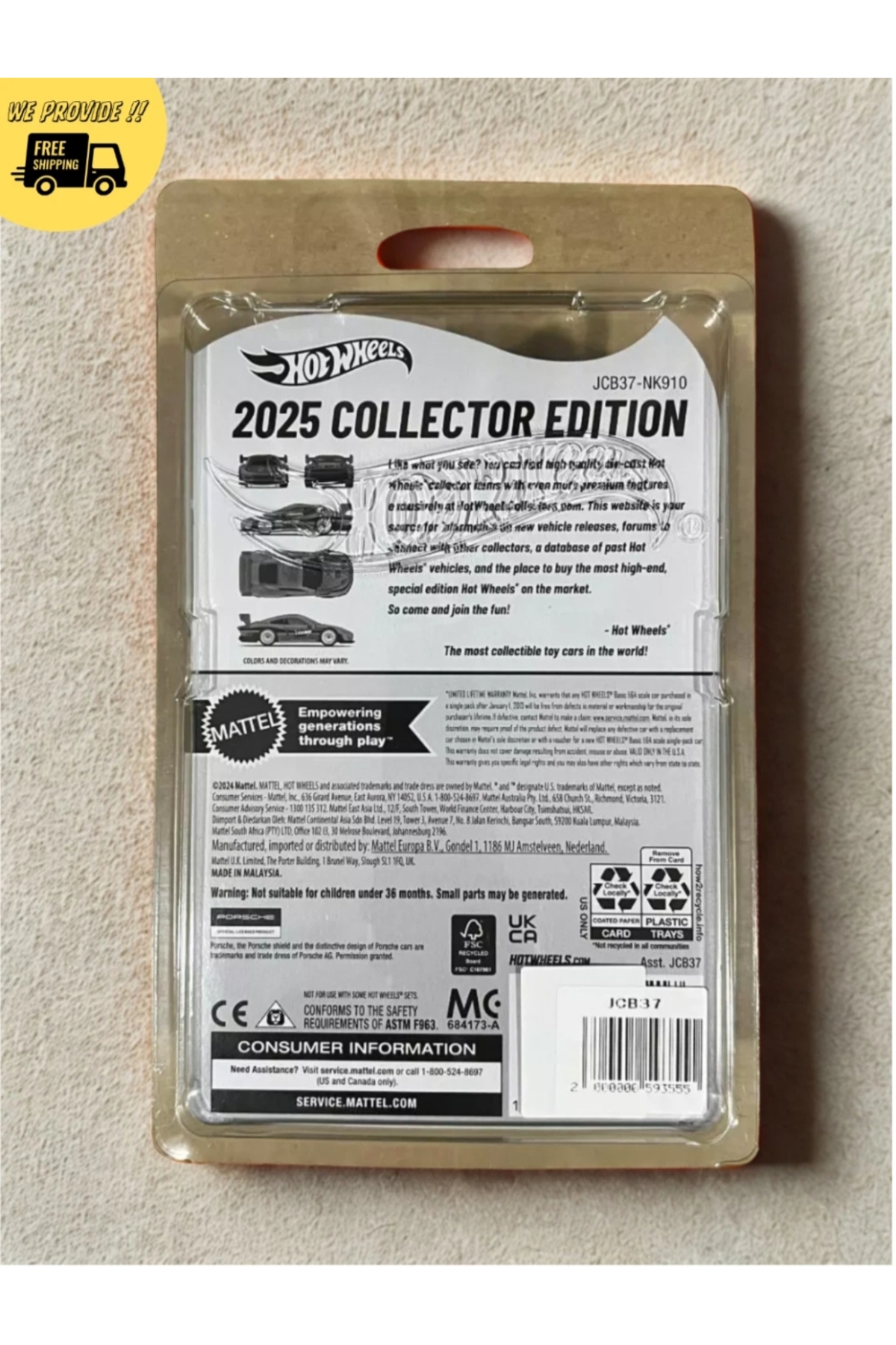 ماشین اسباب بازی HW LEGENDS TOUR 1 64 PORSCHE 935 2025 COLLECTOR EDITION COLLECTION MODEL TOY هات ویلز اورجینال HOT WHEELS