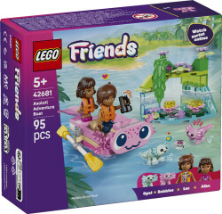 مجموعه ساختنی قایق ماجراجویی آکسولوتل لگو LEGO فرندز Friends مدل 42681، ۹۵ قطعه، حداقل سن ۵ سال