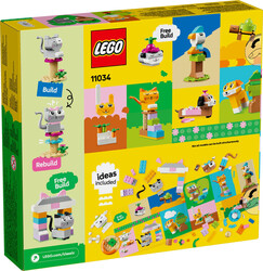 مجموعه ساختنی حیوانات خانگی لگو LEGO کلاسیک Classic مدل 11034، ۴۵۰ قطعه، حداقل سن ۵ سال