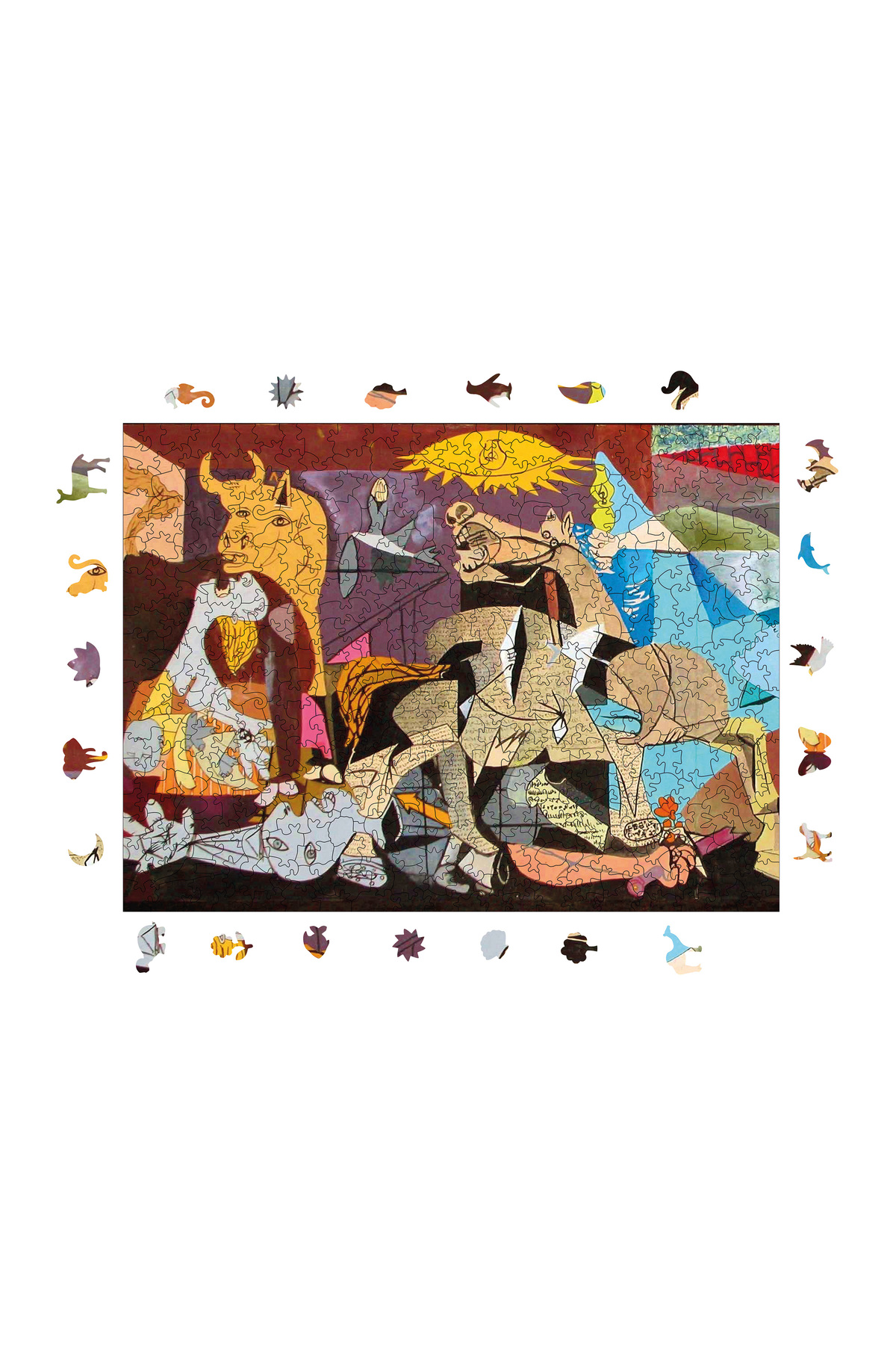 پازل چوبی پیکاسو گرنیکا 450 قطعه 29X39 سانتی متر از ترکیه WePuzzleUp