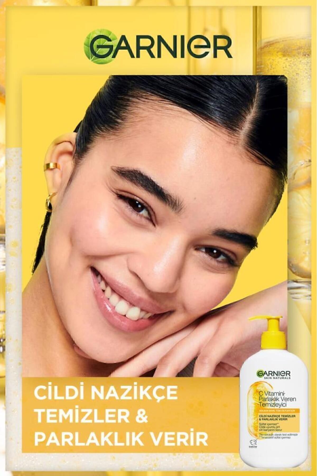 Garnier پاک‌کننده روشن‌کننده حاوی ویتامین C 250 میلی‌لیتر