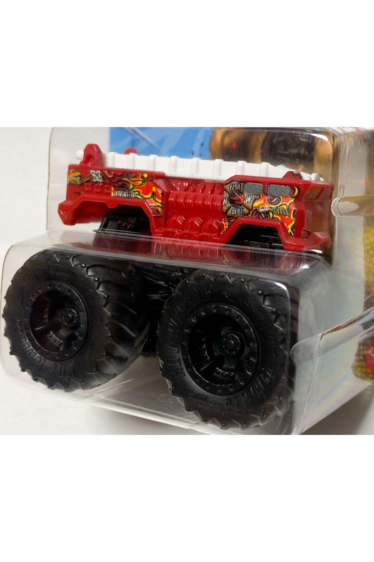 ماشین اسباب بازی کامیون های هیولا 1:70 مقیاس 5 زنگ خطر هات ویلز اورجینال HOT WHEELS