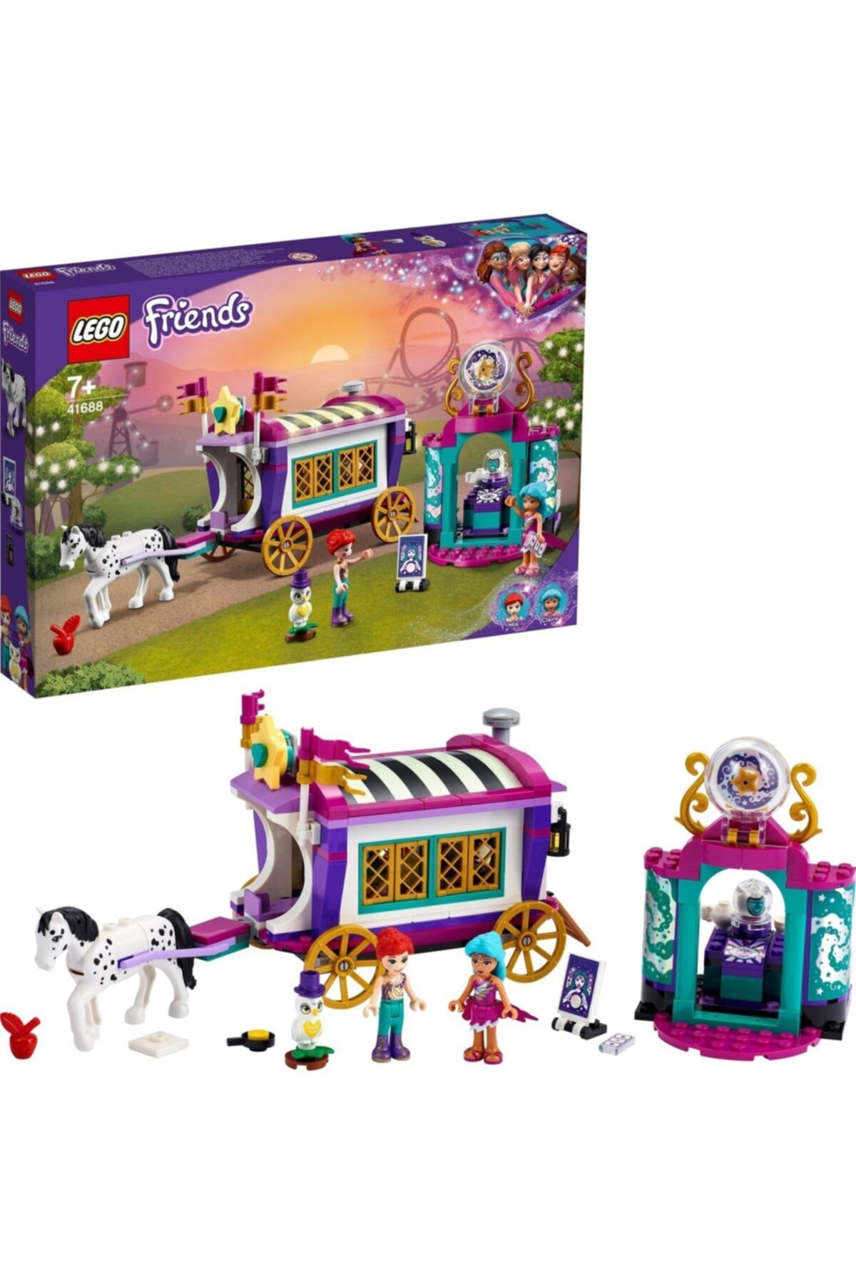 لگو و اسباب بازی های ساخت محور ® FRIENDS MAGIC CARAVAN 41688 ست ساختمان کاروان جادویی برای کودکان 348 عدد اورجینال LEGO