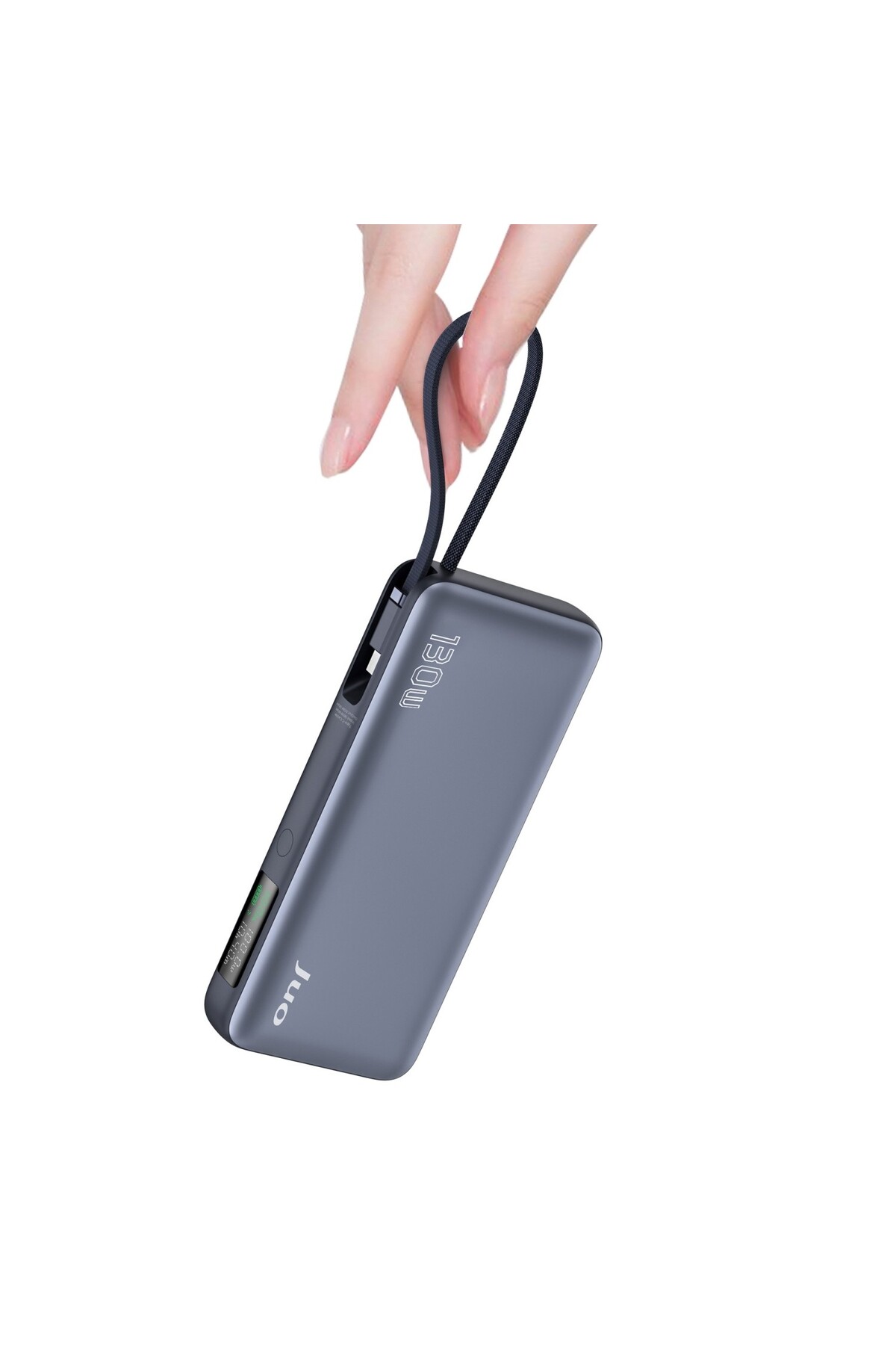 پاوربانک شارژر سریع قابل حمل 20000 ماهه 130W صفحه نمایش LED USB A کابل نوع سی اورجینال Juo